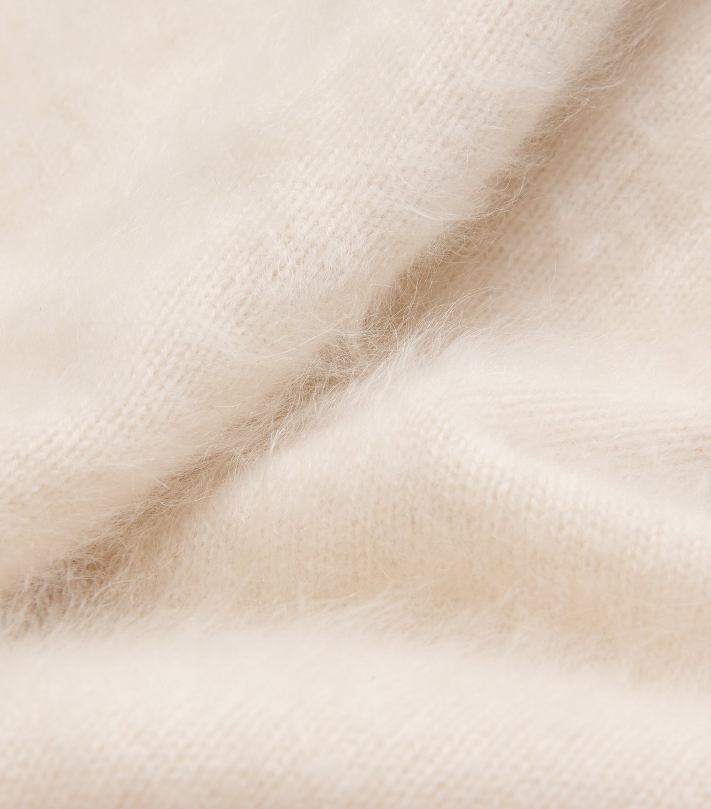 Brushed Cashmere Crew-Neck Sweater CHALK Image 5