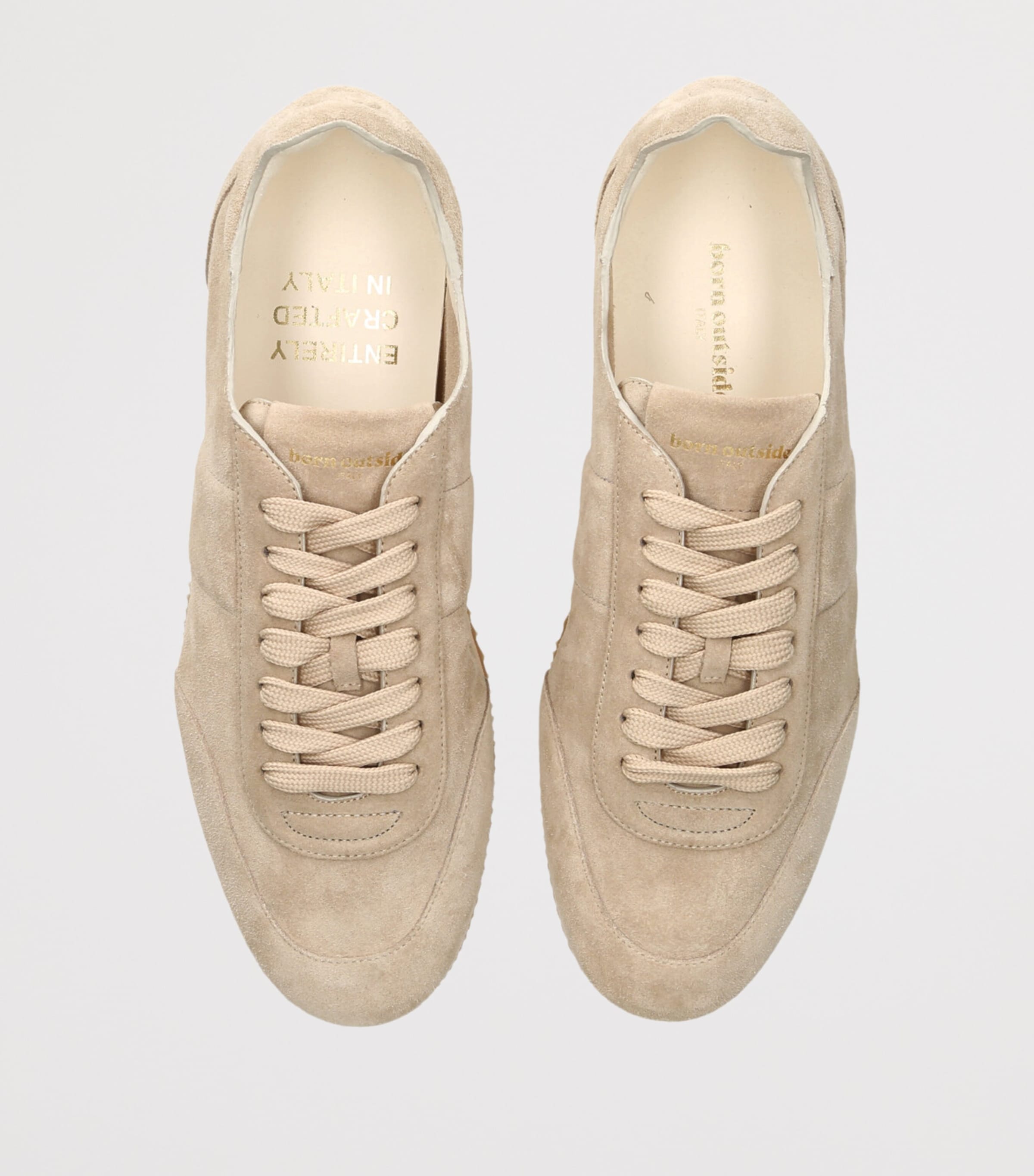 Born Outside Suede Tempo Sneakers Beige Image 3
