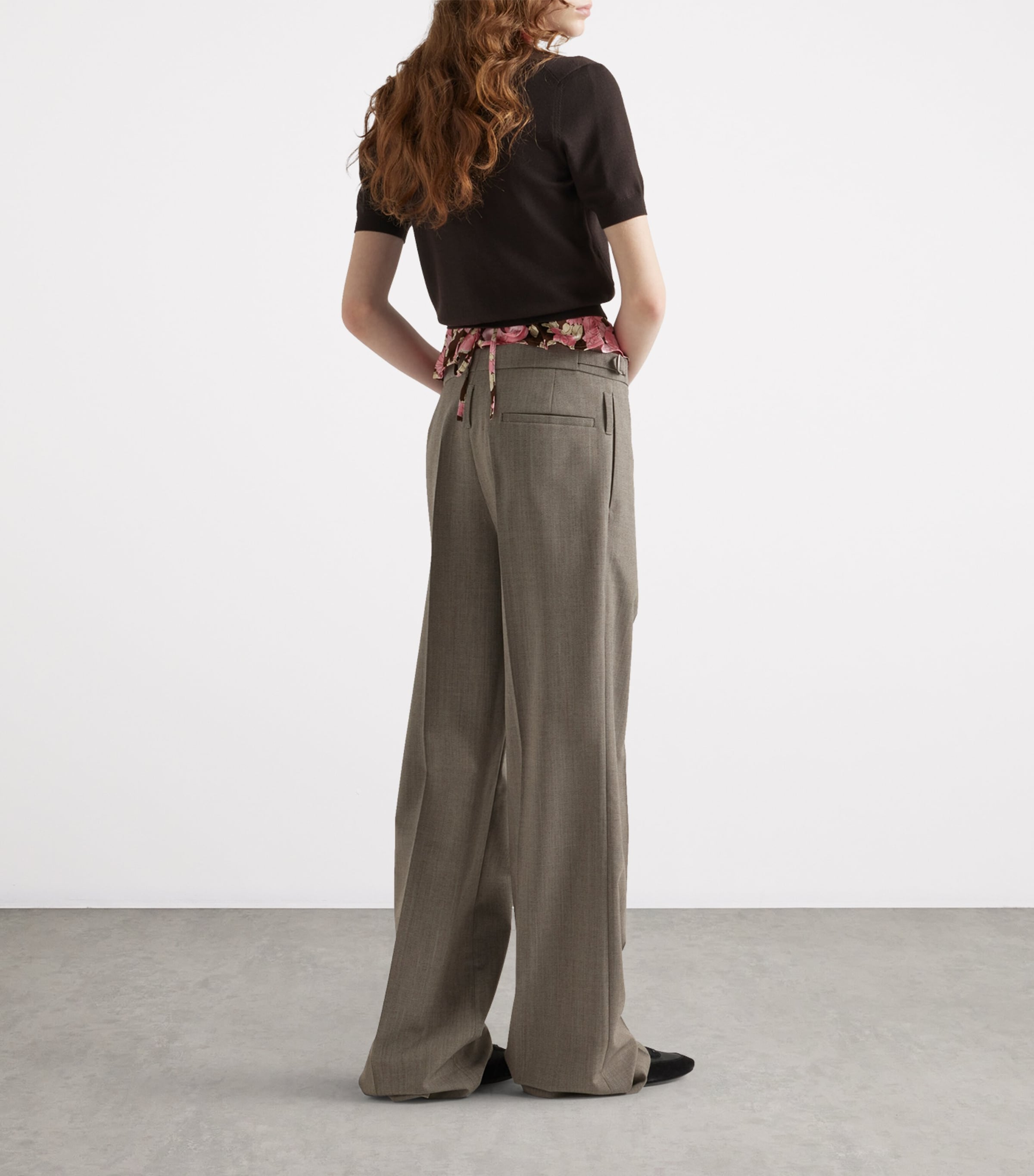 Technical Wool Tailored Trousers F0572 Image 5