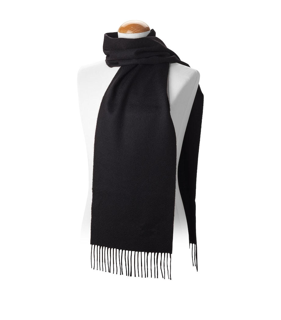 Cashmere Scarf BLACK Image 2