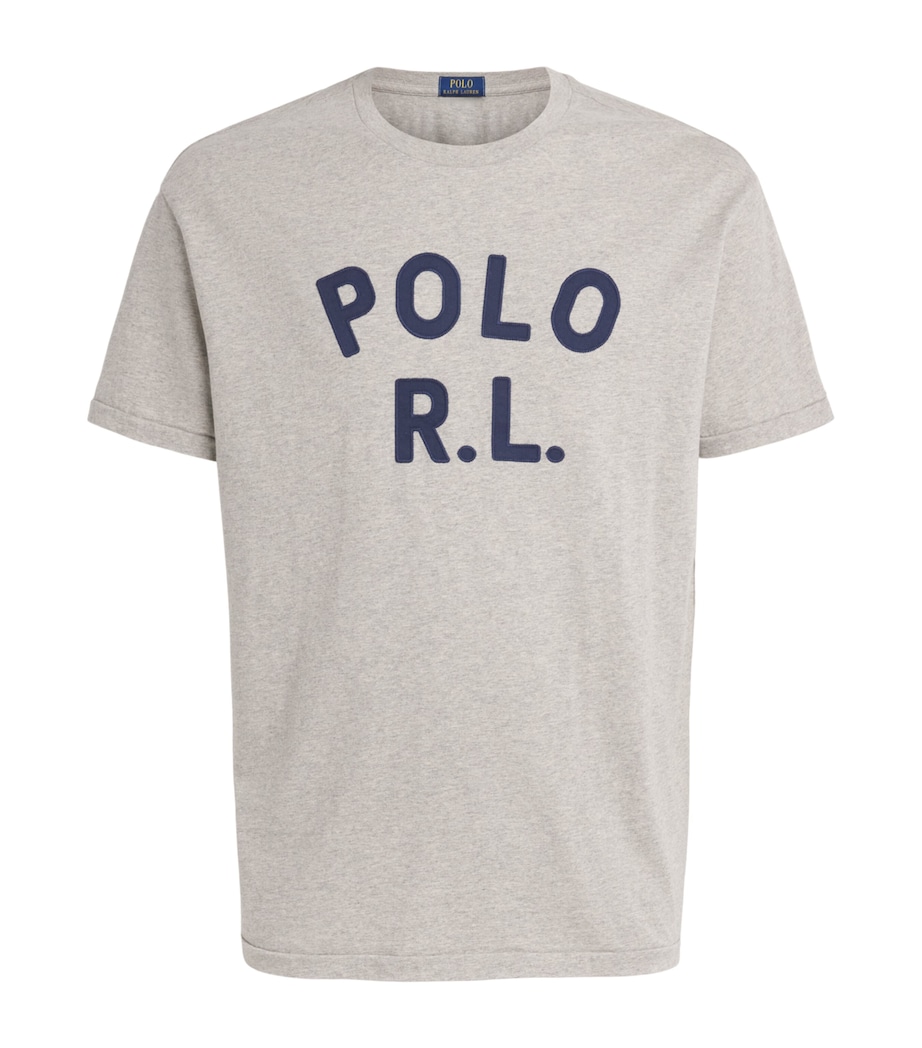 Polo Ralph Lauren Mens Cotton Logo T-Shirt Dark Sport Heather Image 1