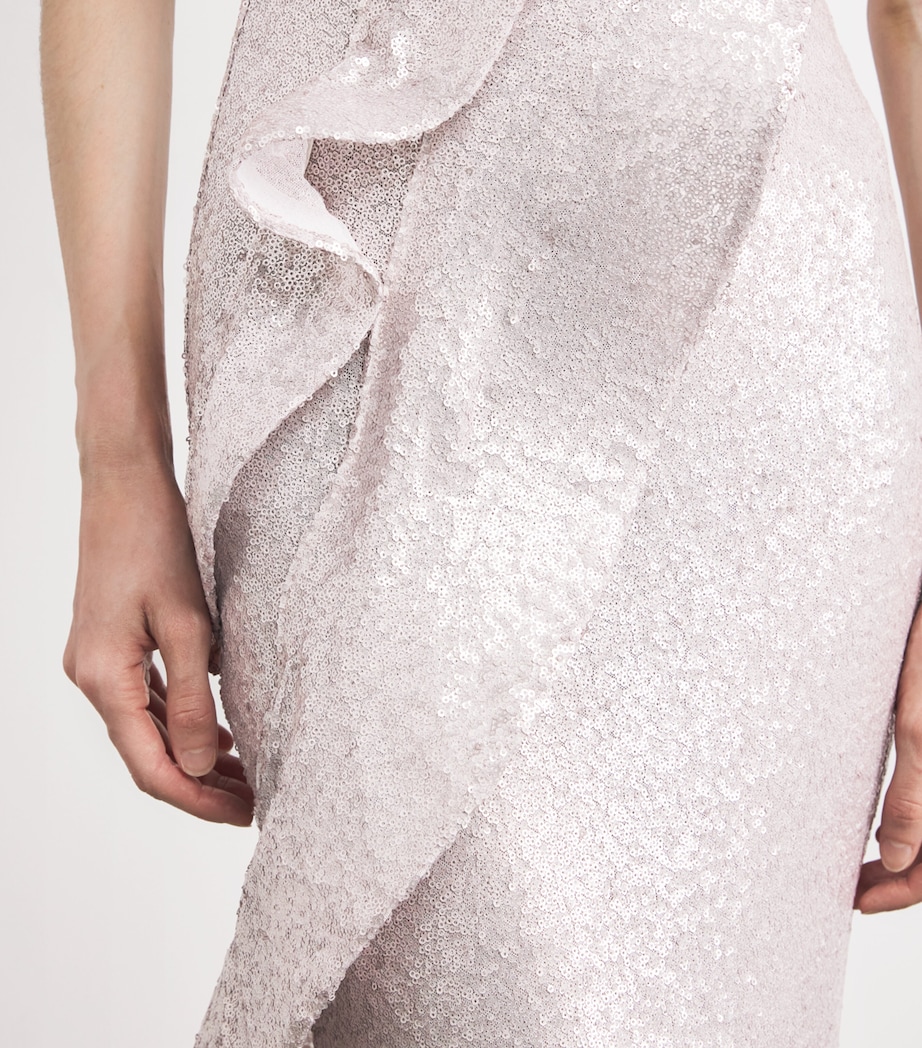 Sequinned Zya Gown SEQUIN Image 6