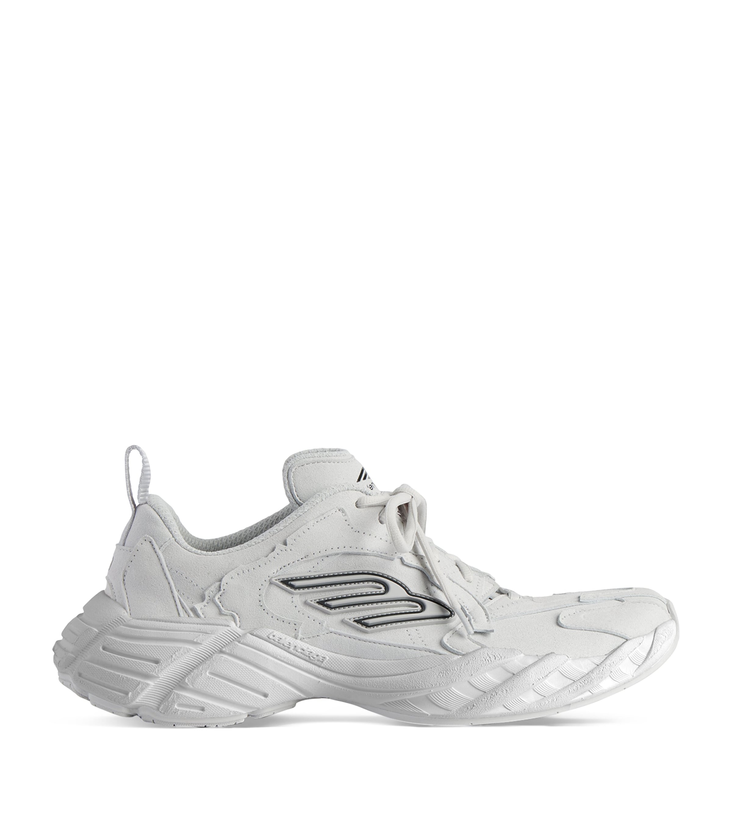 Balenciaga Suede Monday Sneakers In Black