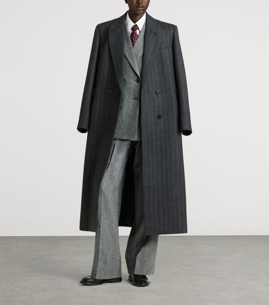Givenchy Womens Wool Longline Coat Image 2