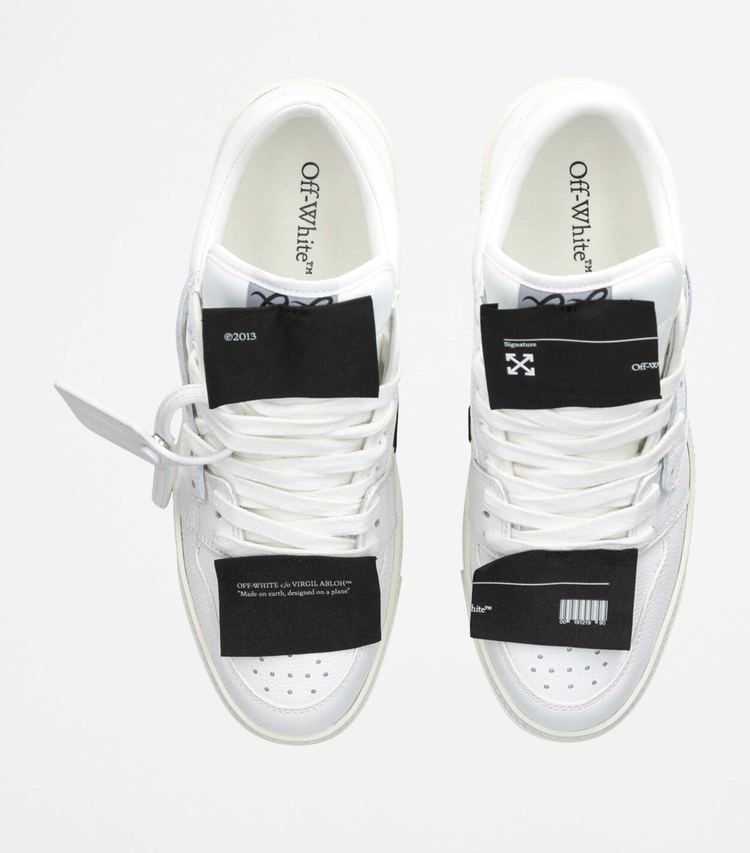 Off-White Leather Low 3.0 Sneakers White Image 4