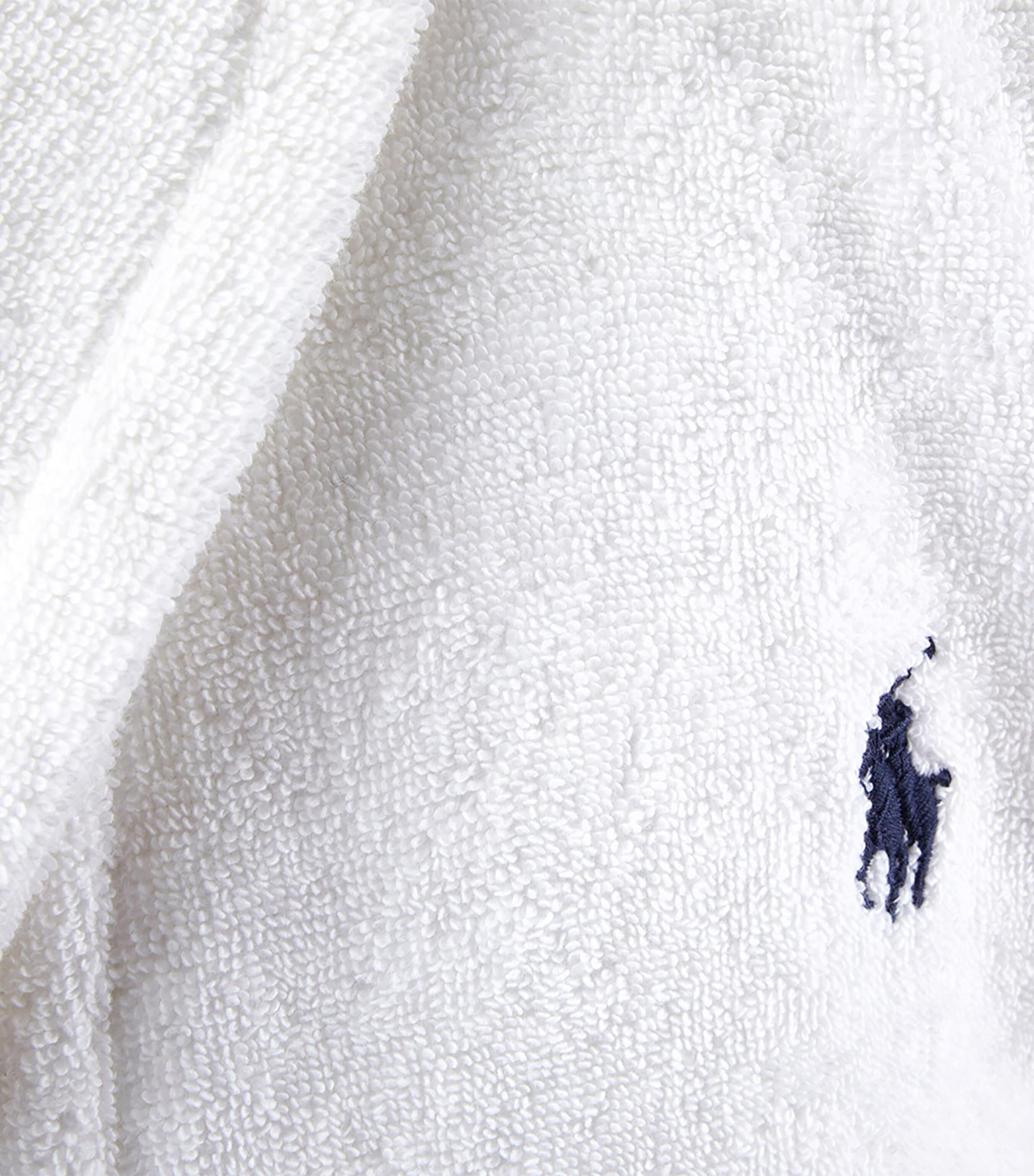 Polo Player Bath Robe WHITE Image 7