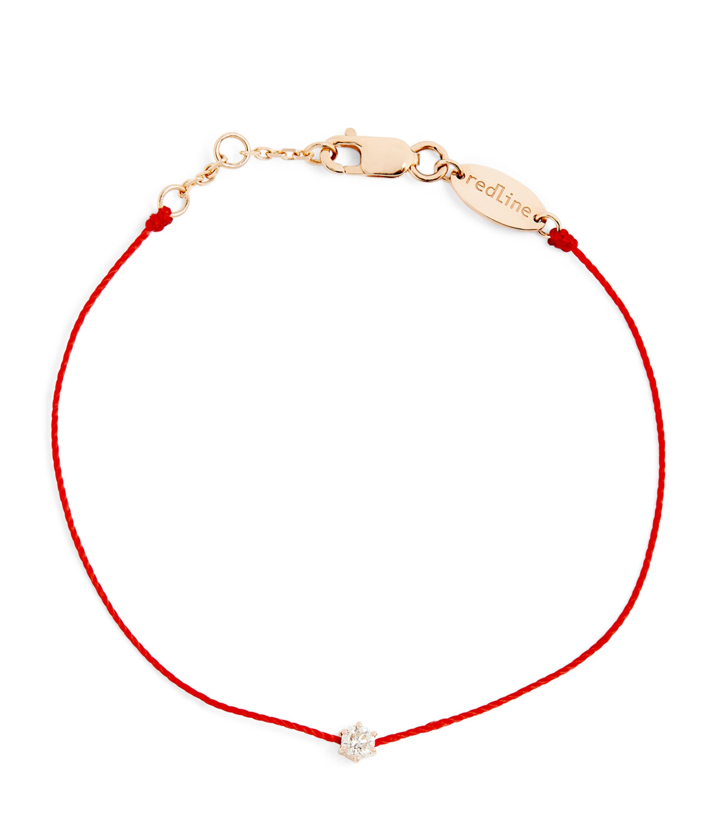 Redline Rose Gold And Diamond Absolu Thread Bracelet In Gray