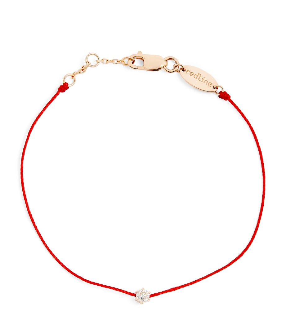 Rose Gold and Diamond Absolu Thread Bracelet RED Image 1