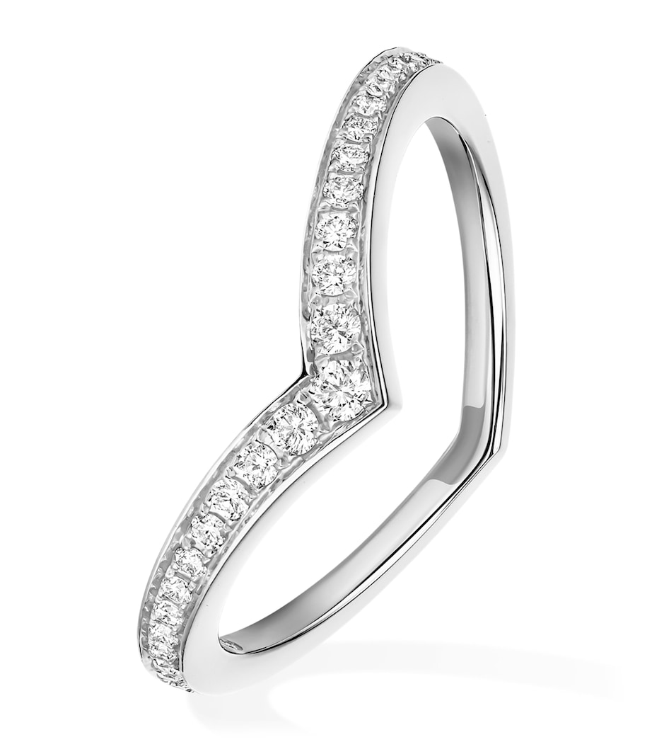 Messika Fiery White Gold and Pavé Diamond Wedding Ring White Gold Image 1