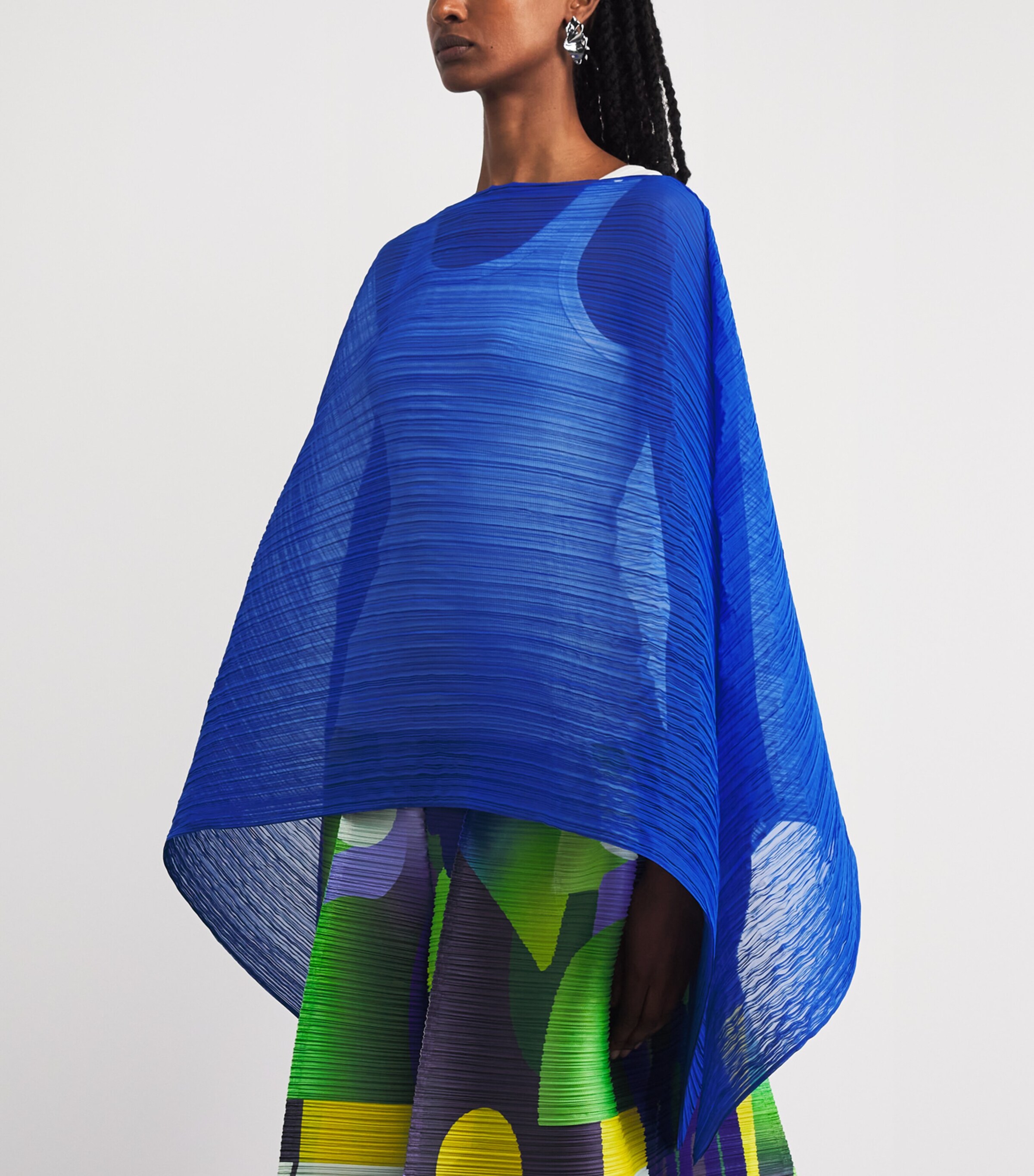 Pleats Please Issey Miyake Blue Madame-T May Stole | Harrods US