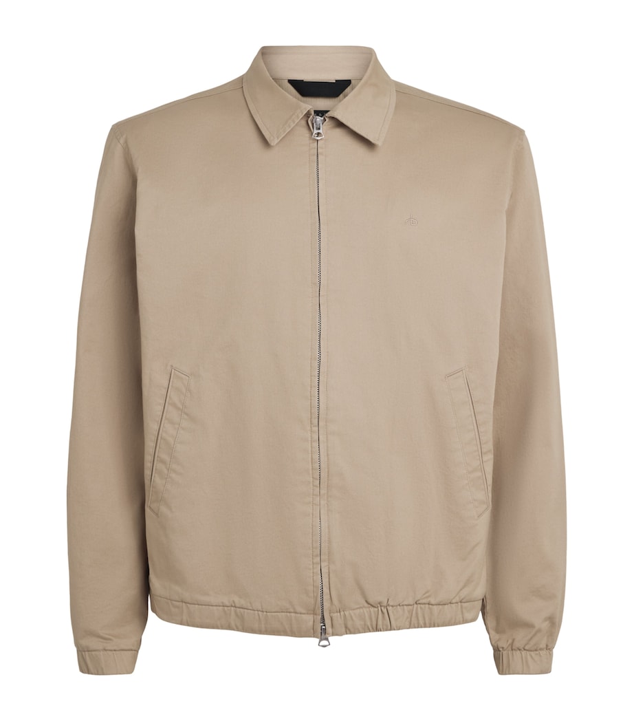 Rag & Bone Mens Stretch-Cotton Harrington Jacket Warm Taupe Image 1