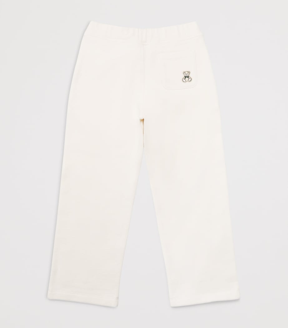 Harrods Cotton Logo Sweatpants (3-8 Years) Ivory Image 2