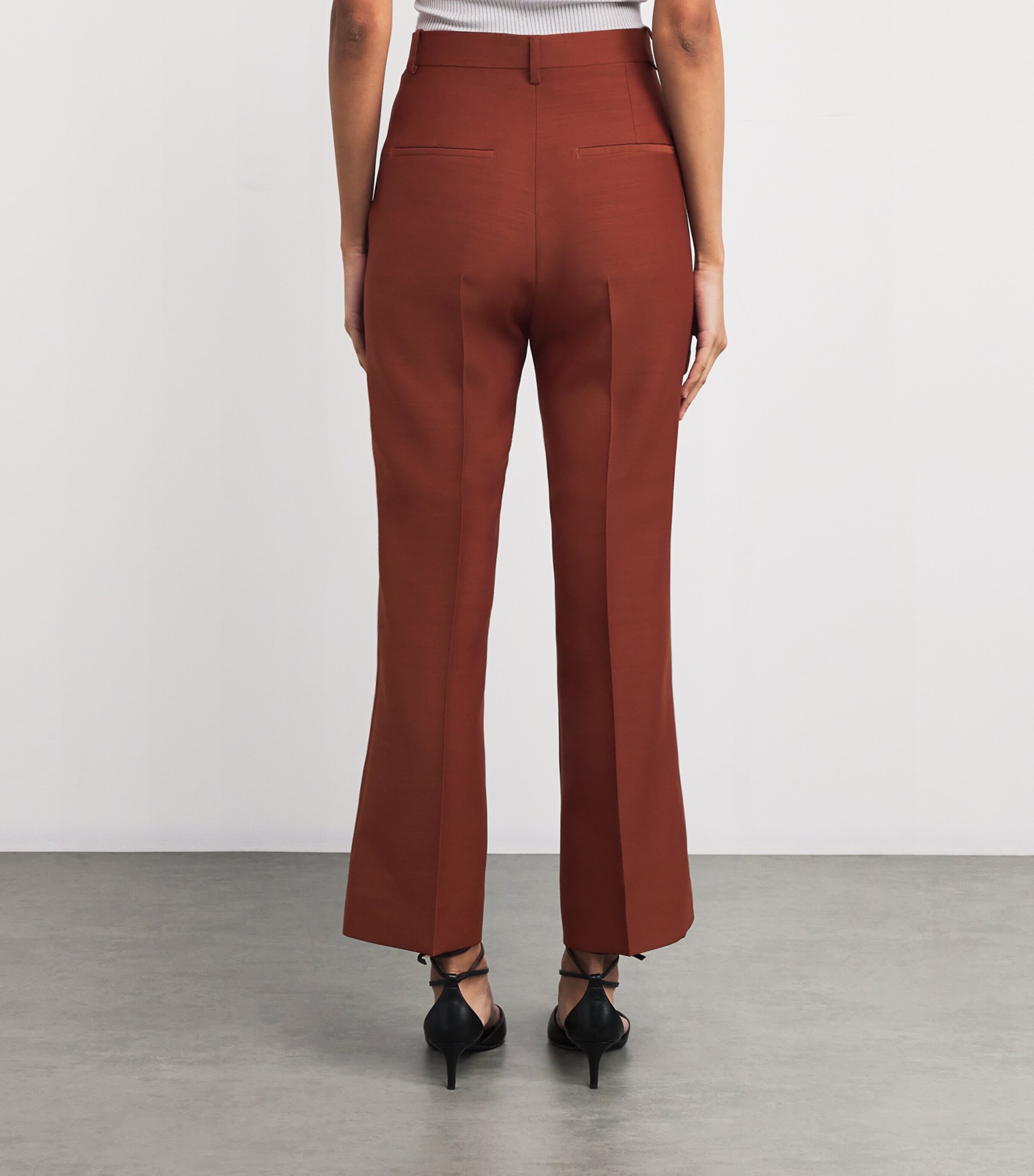 Organic Wool-Silk Credo Trousers 1026 RUST Image 4