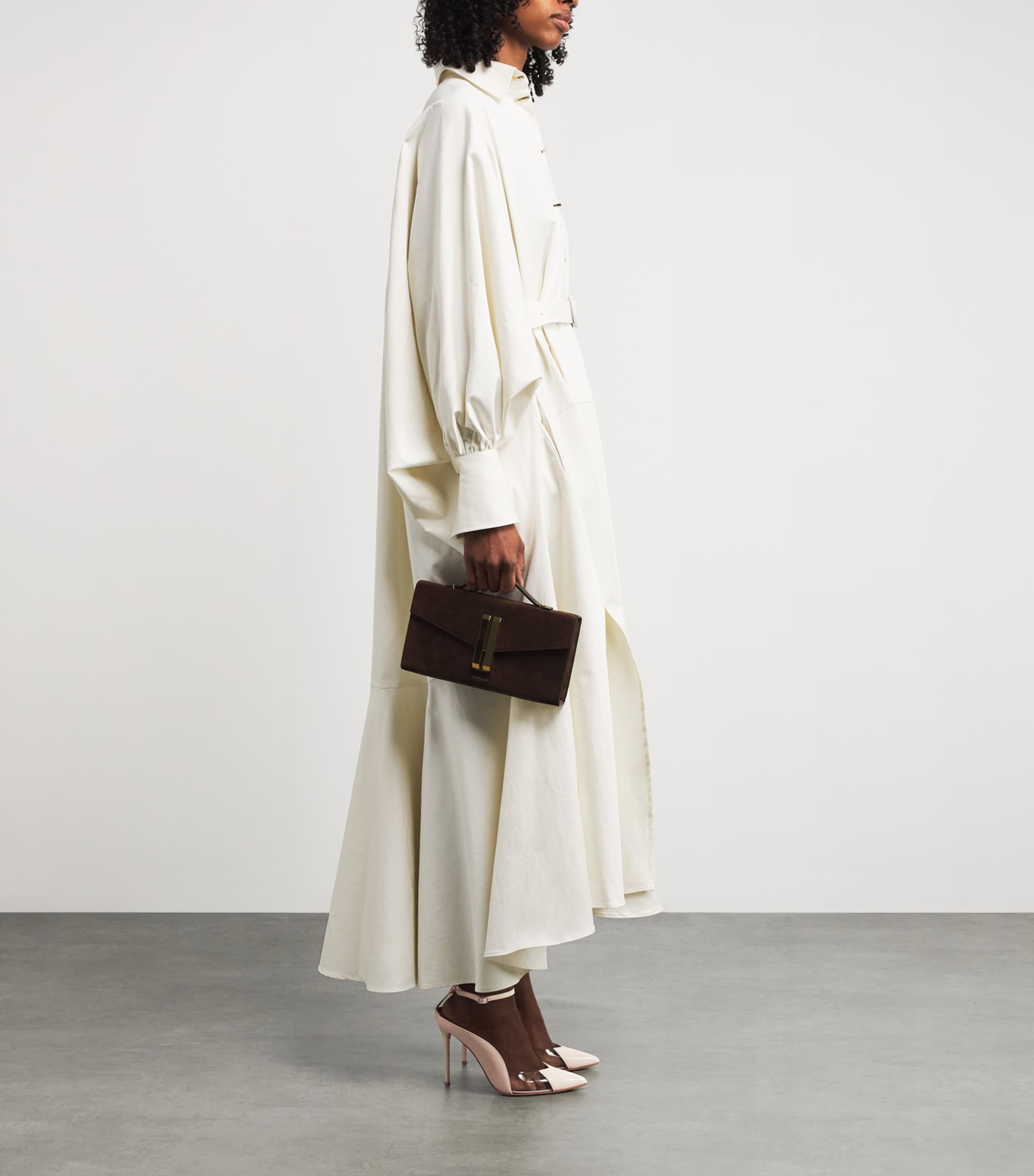 Leather Malia Pumps 100 SHELL Image 6