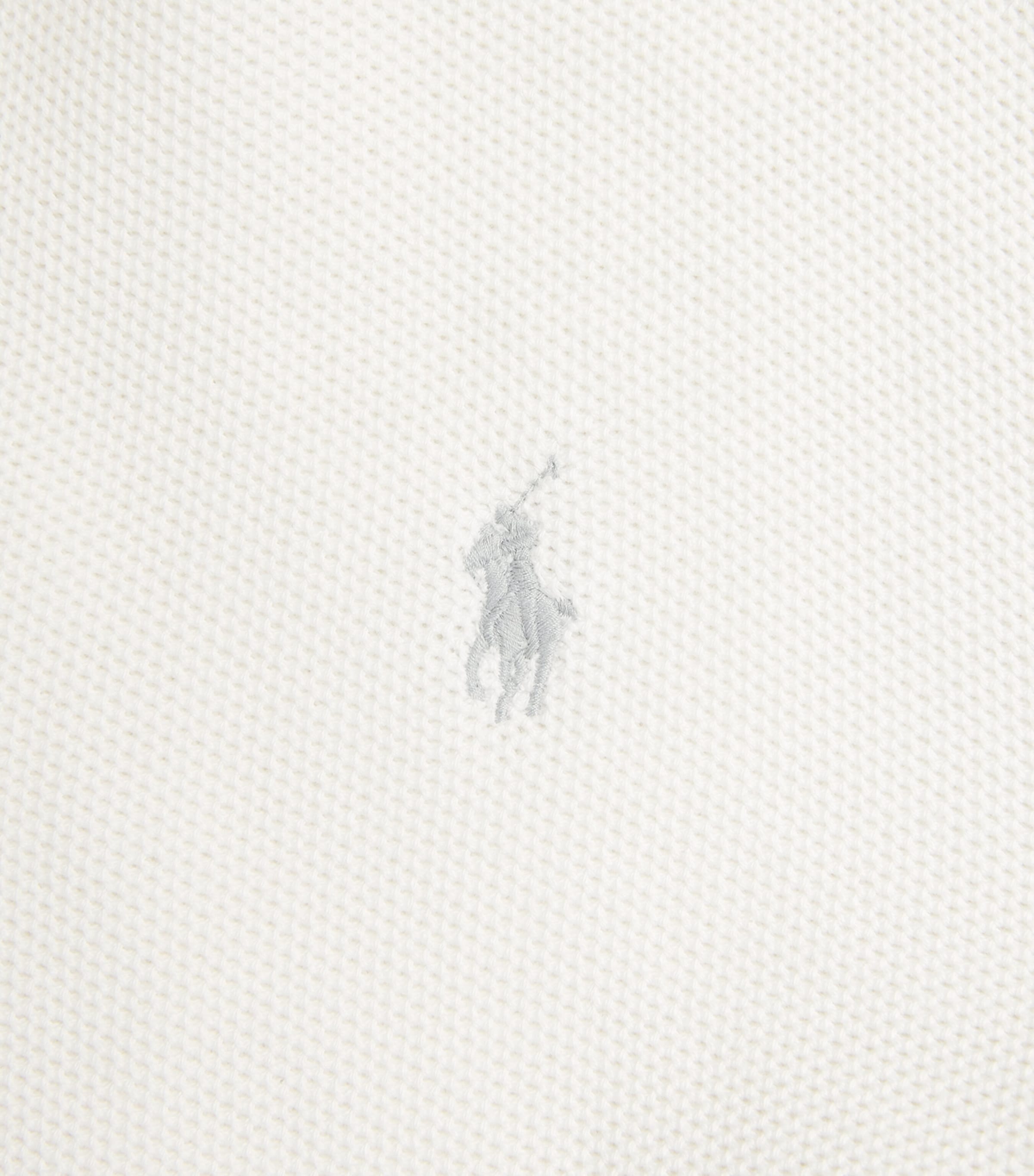 Polo Ralph Lauren Mens Cotton Mesh Quarter-Zip Sweatshirt Deckwash White Image 6