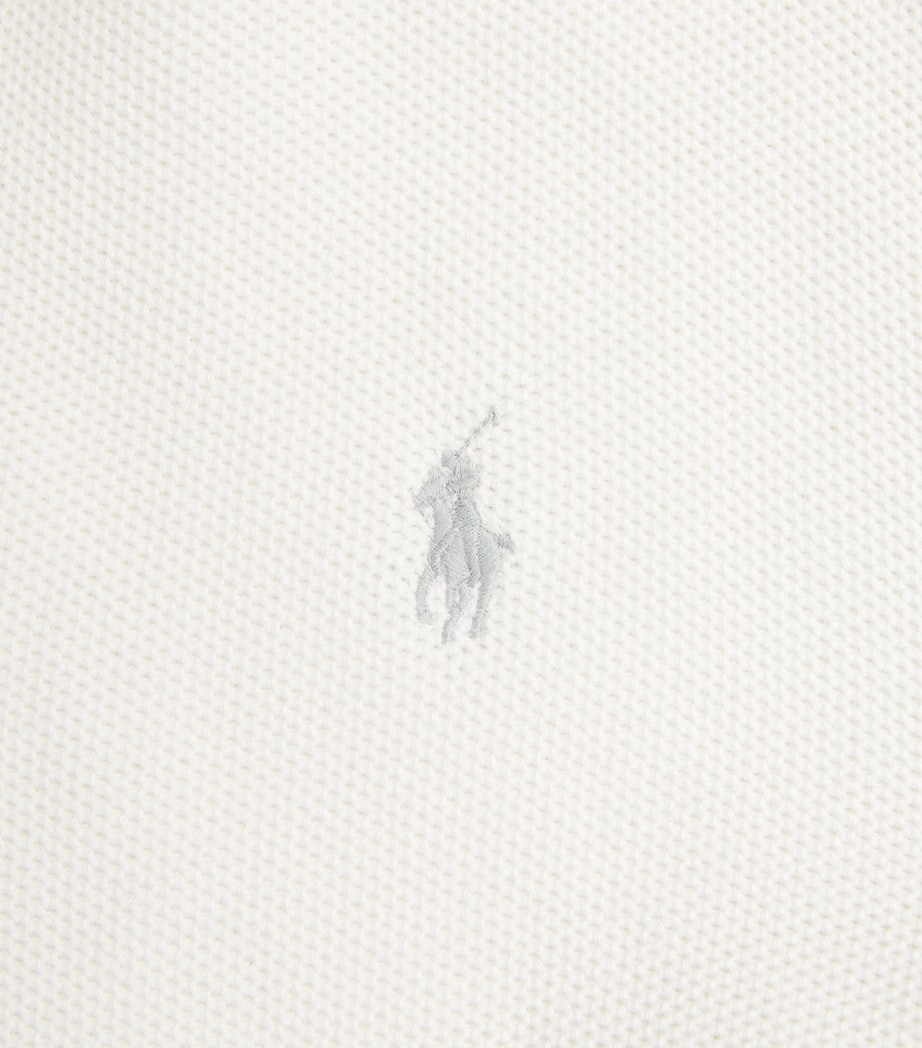 Polo Ralph Lauren Mens Cotton Mesh Quarter-Zip Sweatshirt Deckwash White Image 6