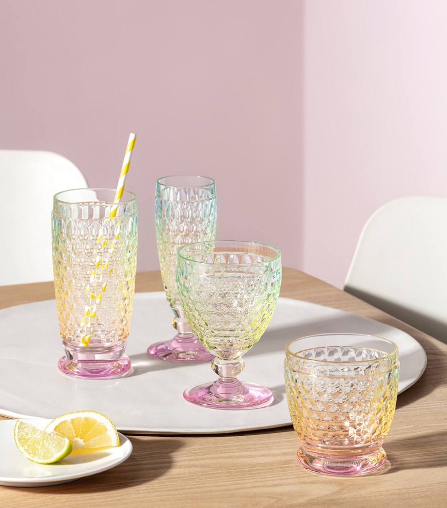 Set of 4 Boston Pearl Water Goblets (250ml) MULTI Image 3