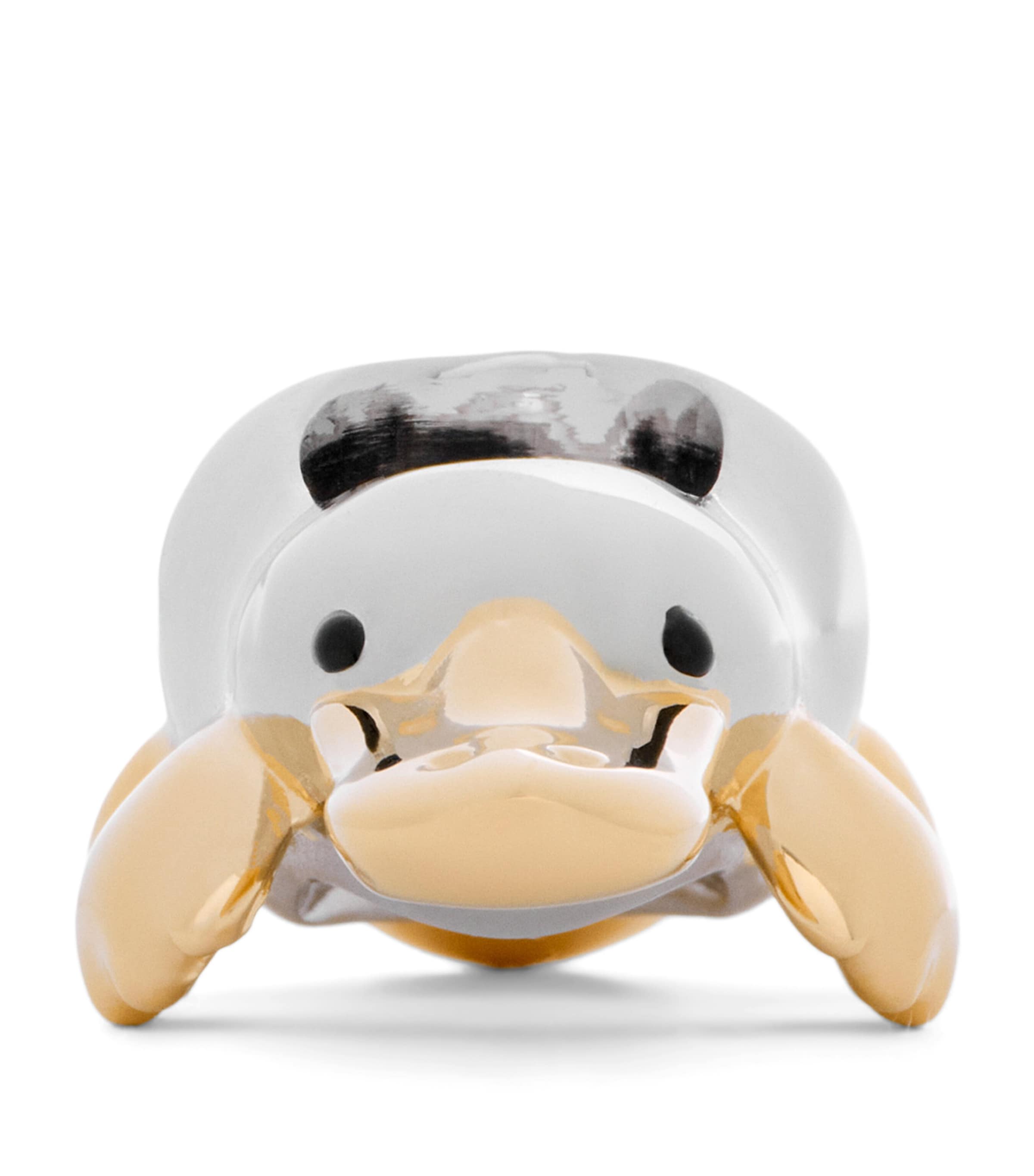 Loewe Brass Platypus Dice Bag Charm In Metallic