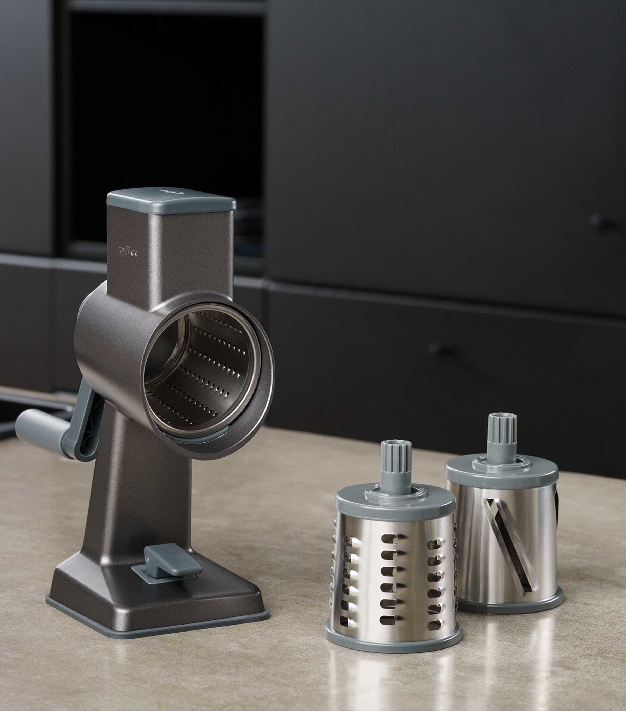 Gourmet Drum Grater GREY/BLACK Image 5