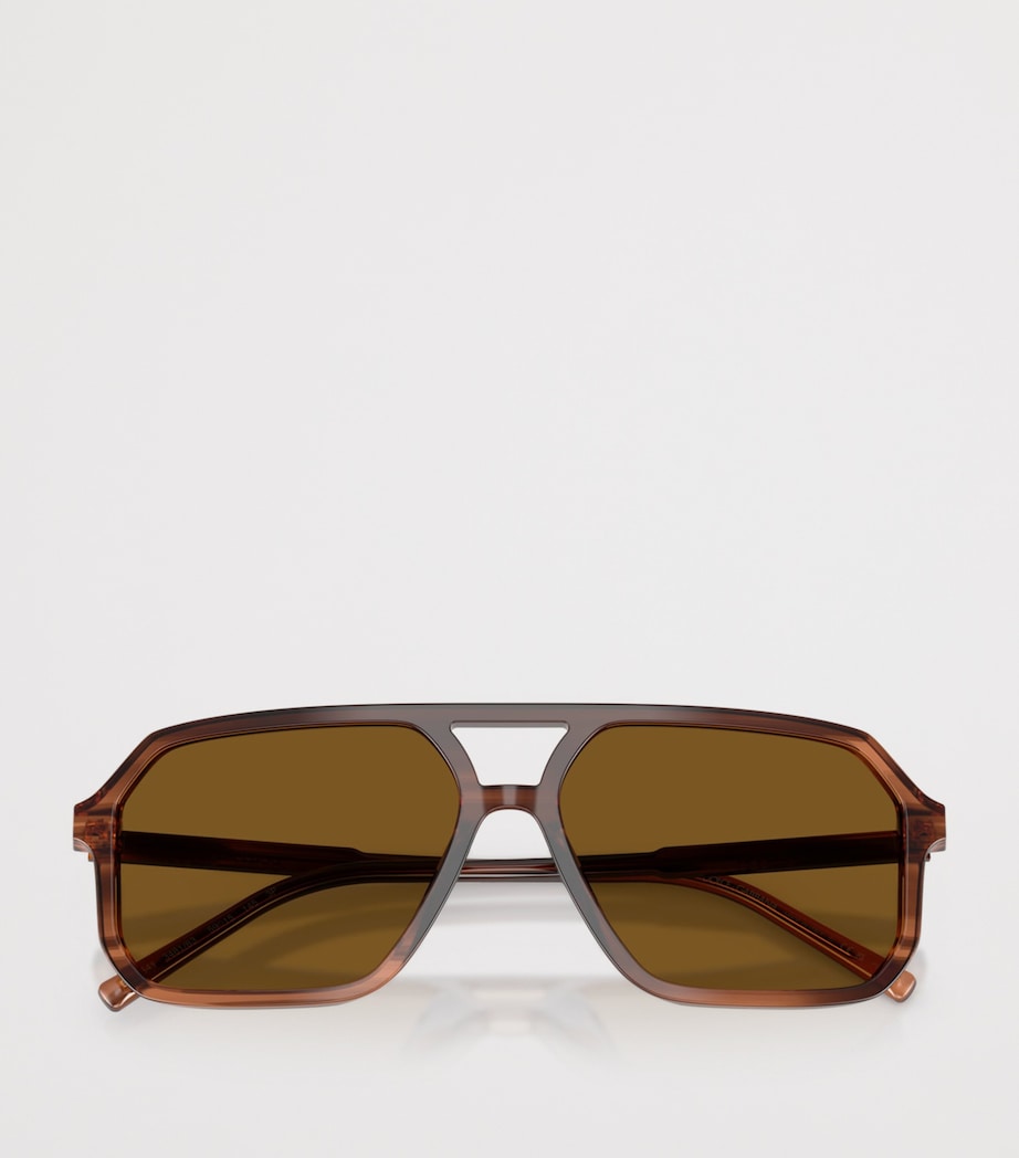 Dolce&Gabbana Acetate DG4541 Pilot Sunglasses Brown Image 5