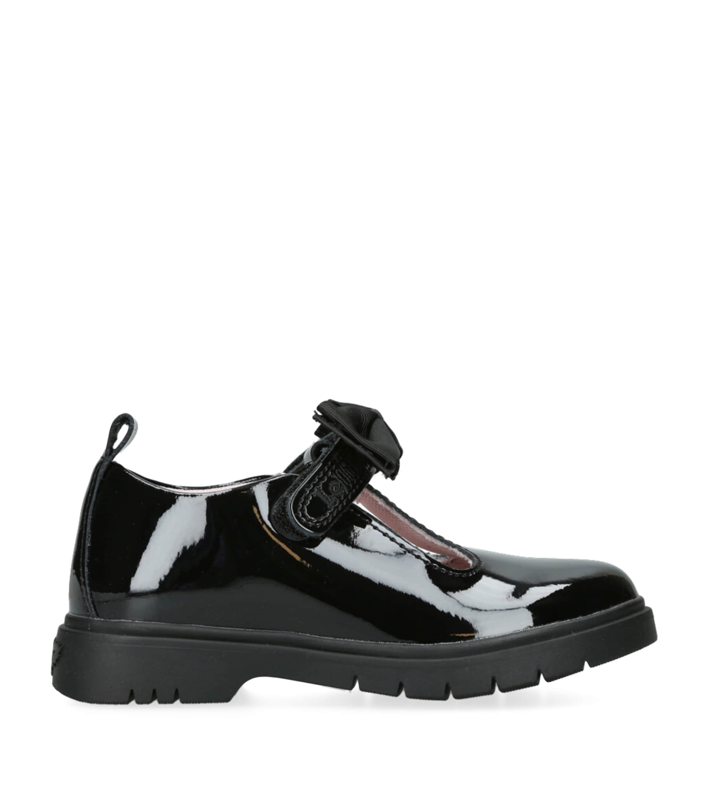 Patent Kaya T-Bar School Shoes BLACK Image 1