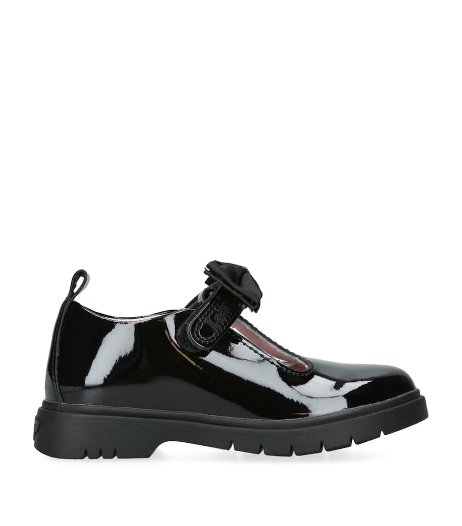 Patent Kaya T-Bar School Shoes BLACK Image 1