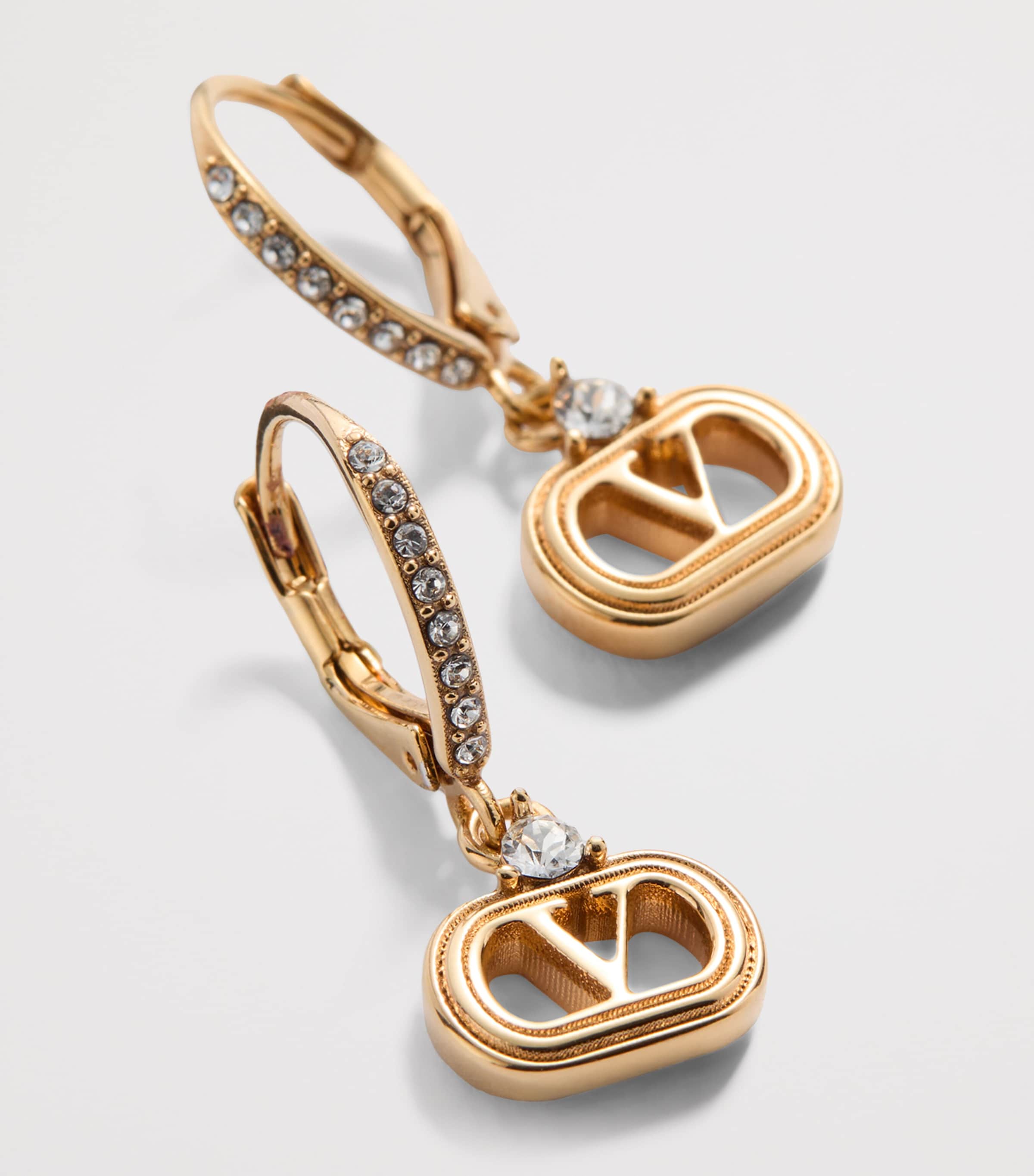 Embellished Ovalette Earrings 9MN Image 4