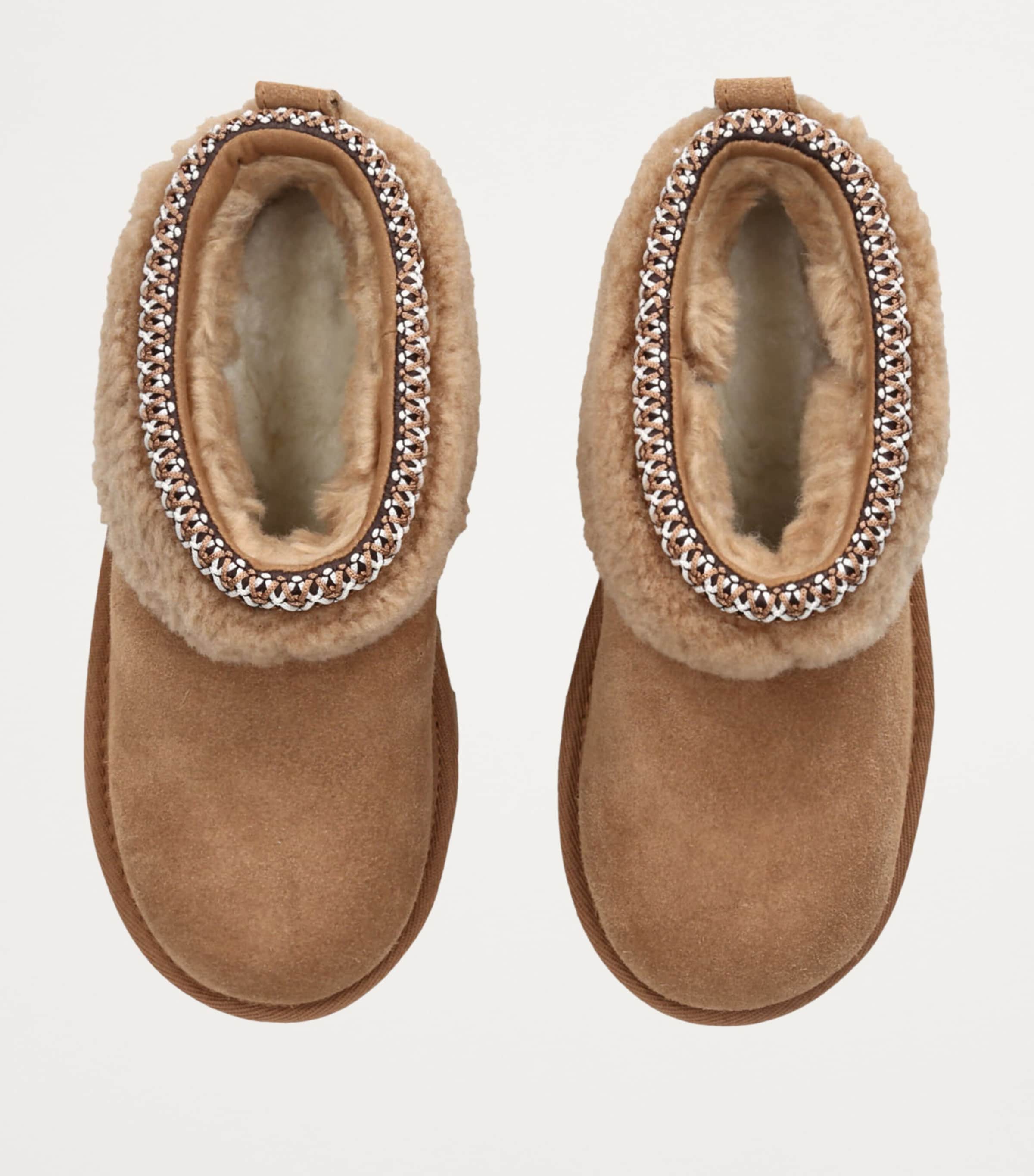 Suede Ultra Mini Maxi Curly Boots BROWN Image 4