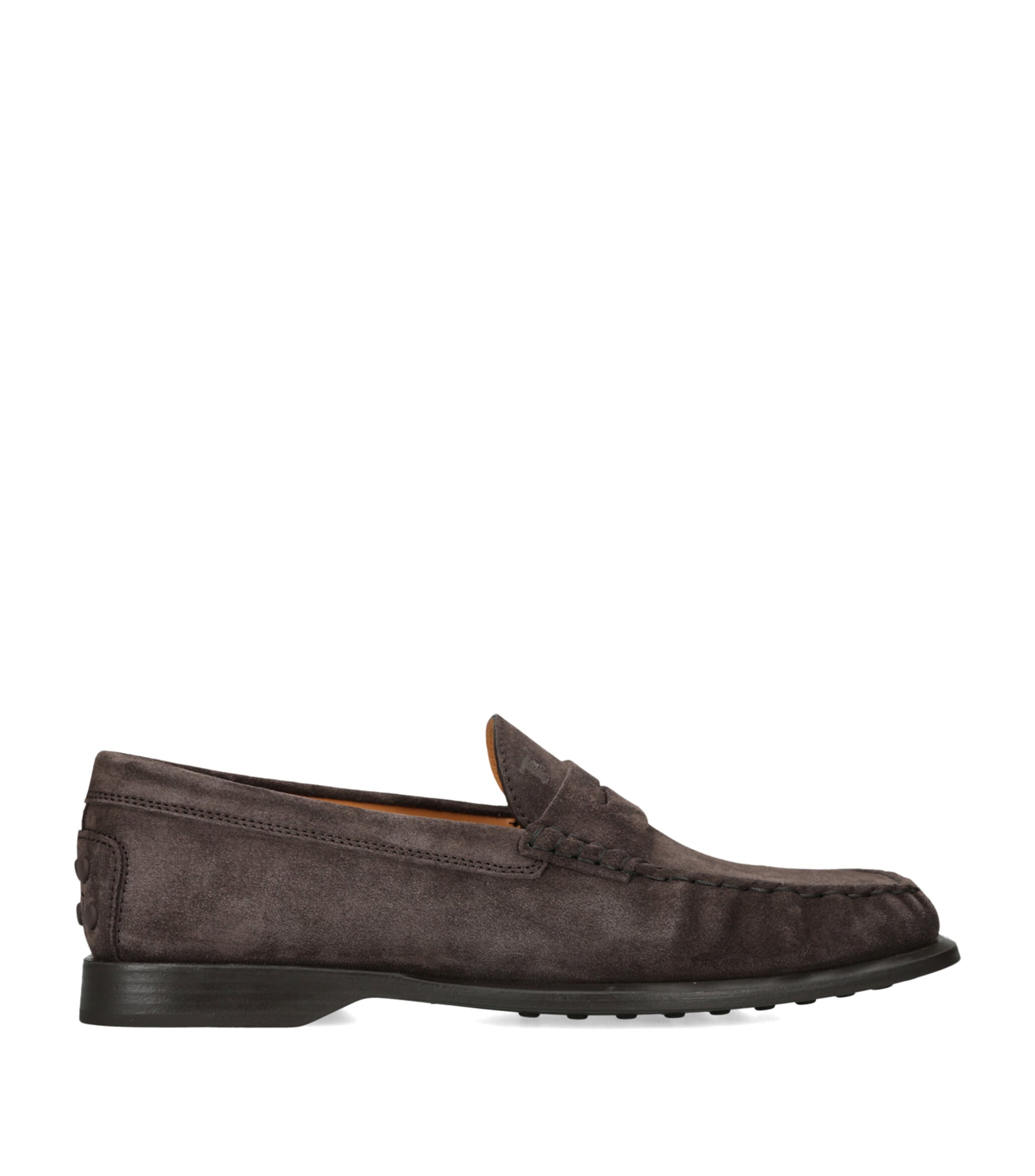 Tod's Suede Arricciato Gomma Loafers Taupe Image 1