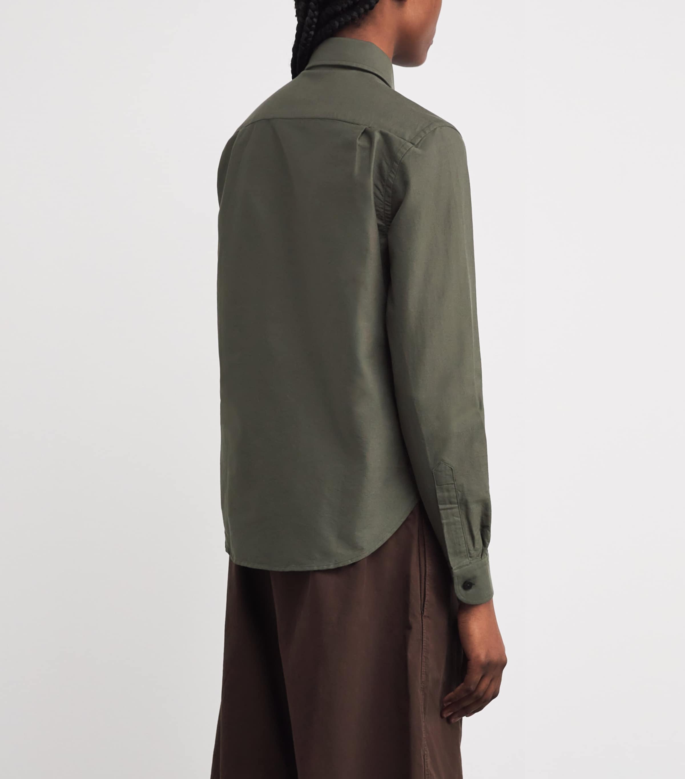 Cotton-Wool Classic Shirt DARK KHAKI Image 4