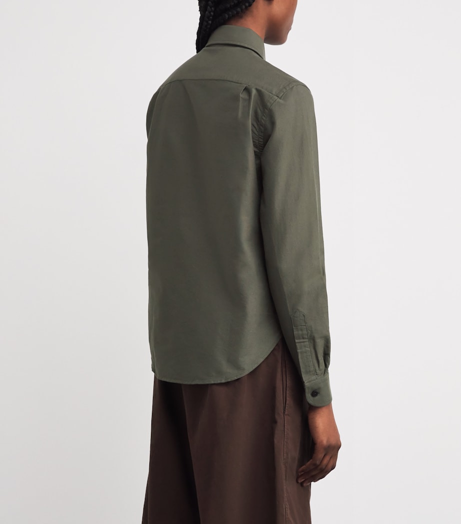 Cotton-Wool Classic Shirt DARK KHAKI Image 4