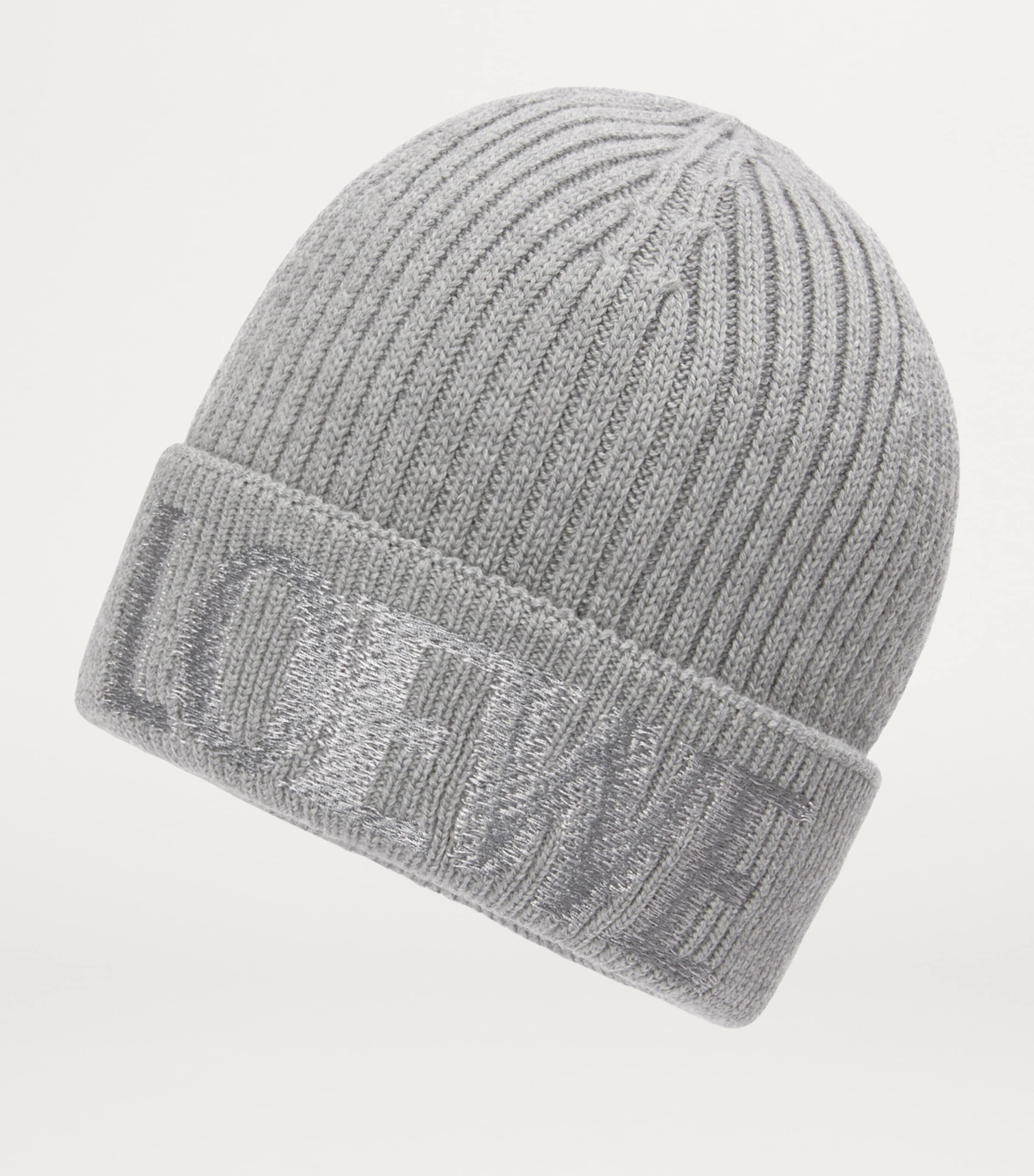 Wool Logo Beanie GREY Image 2