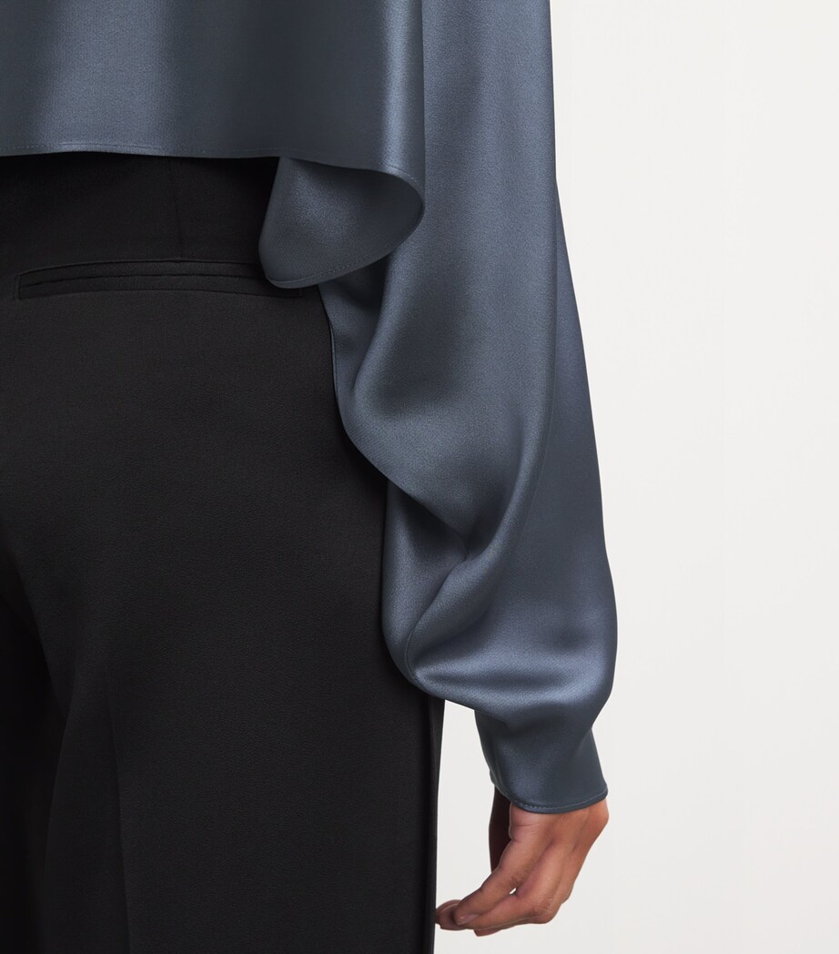 Satin Kaftan Top 418 MARINE Image 6