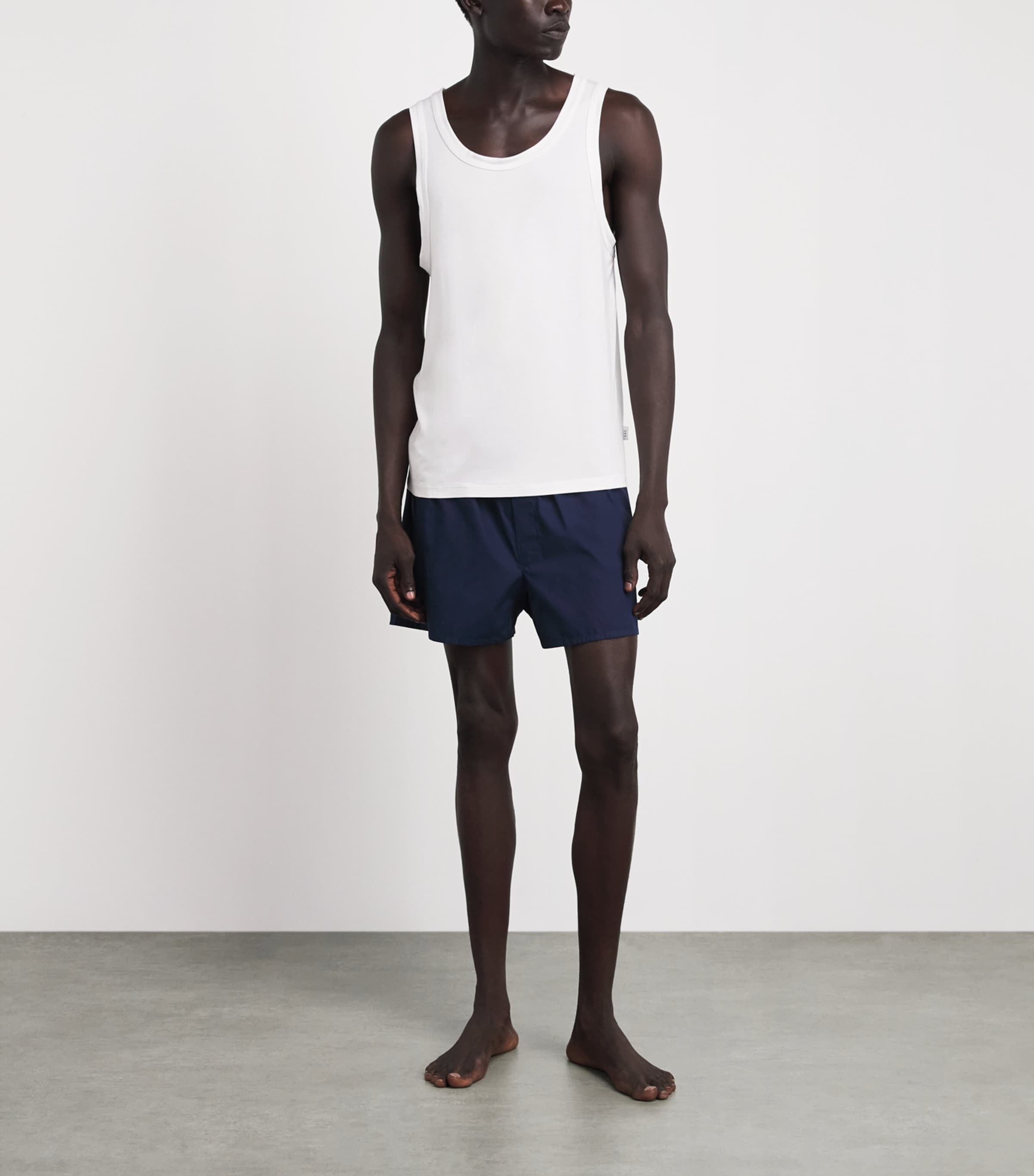CHÉ Mens Modal-Blend Vest White Image 2