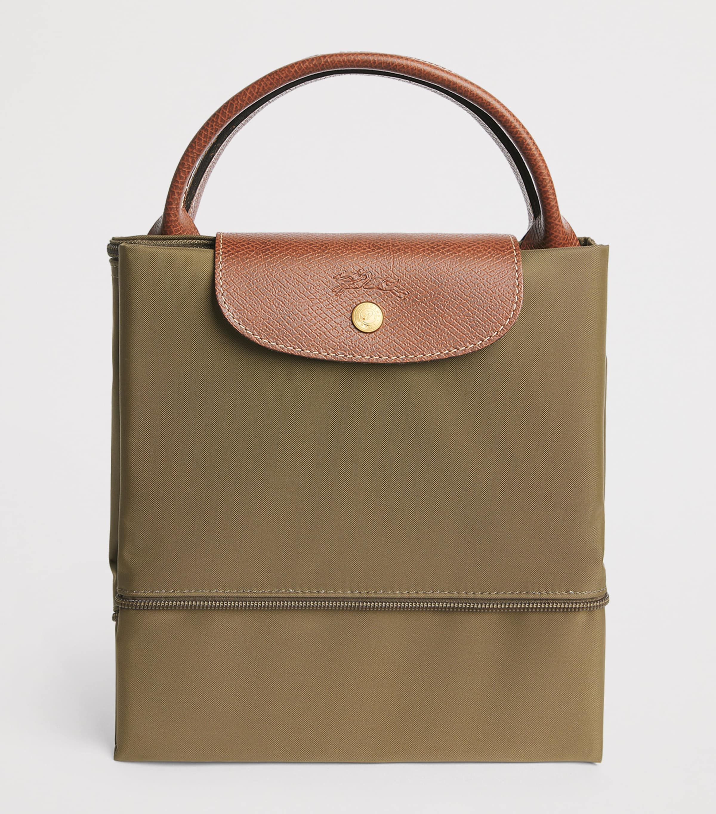 Longchamp Expandable Le Pliage Original Travel Bag Olive Image 5