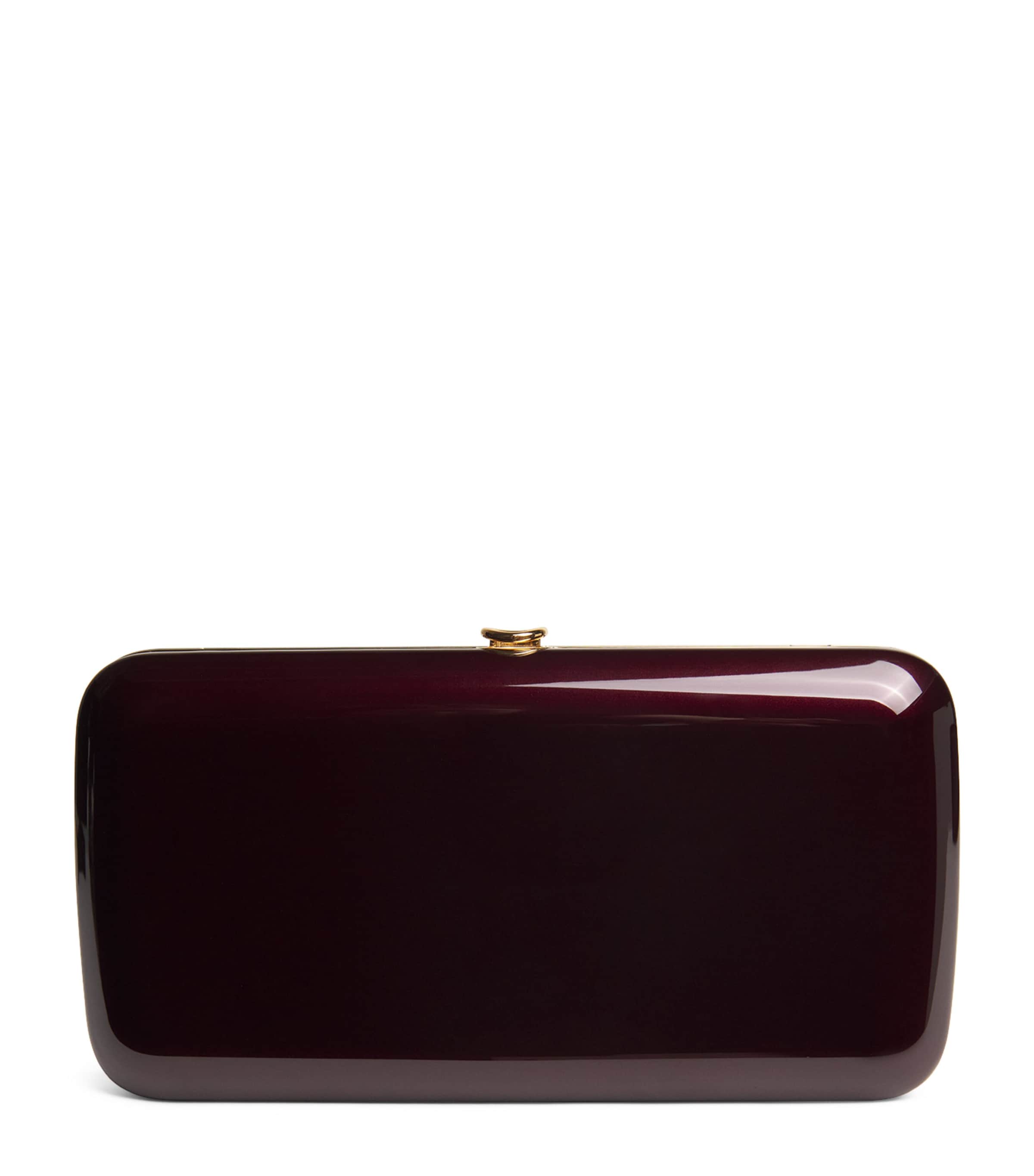 Jeffrey Levinson Mirrored Finley Clutch Bag Touring Malbec