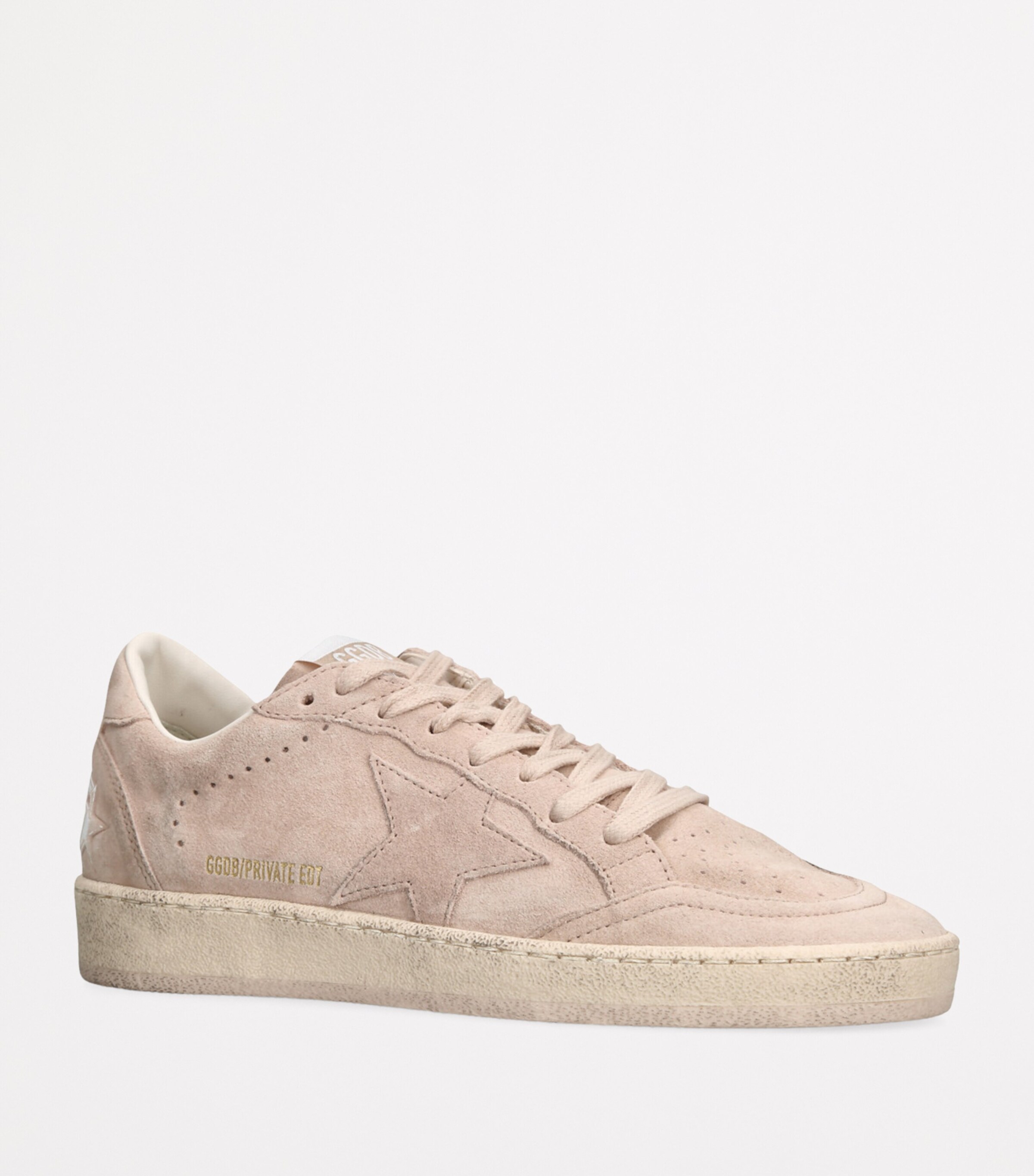 Suede Ball Star Low-Top Sneakers PALE PINK Image 3