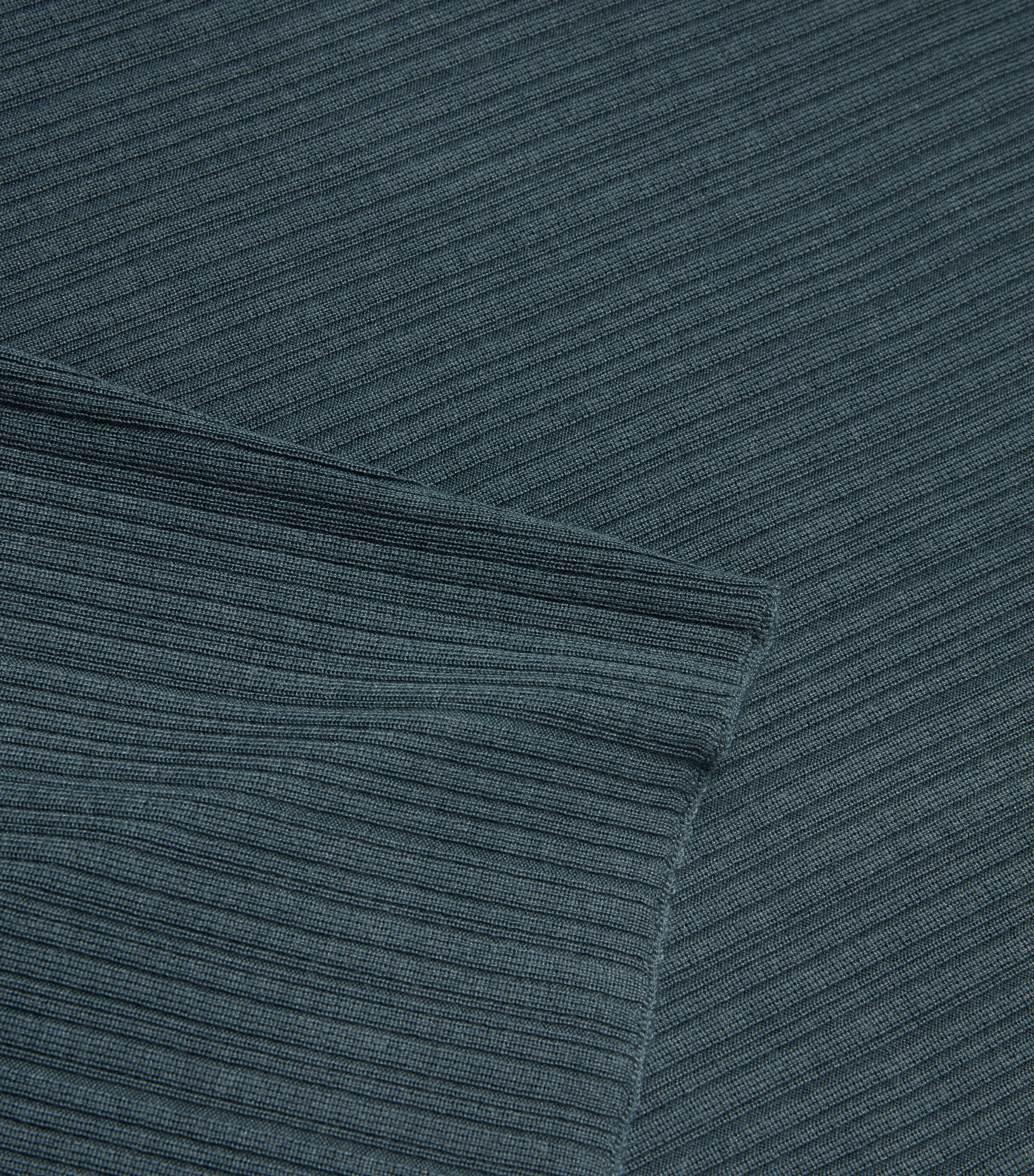 Plissé Cropped Poncho B60 BLUE - PETROL Image 5