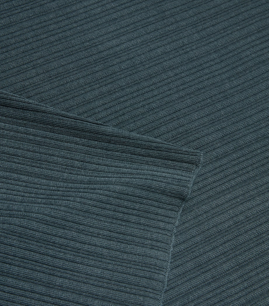 Plissé Cropped Poncho B60 BLUE - PETROL Image 2