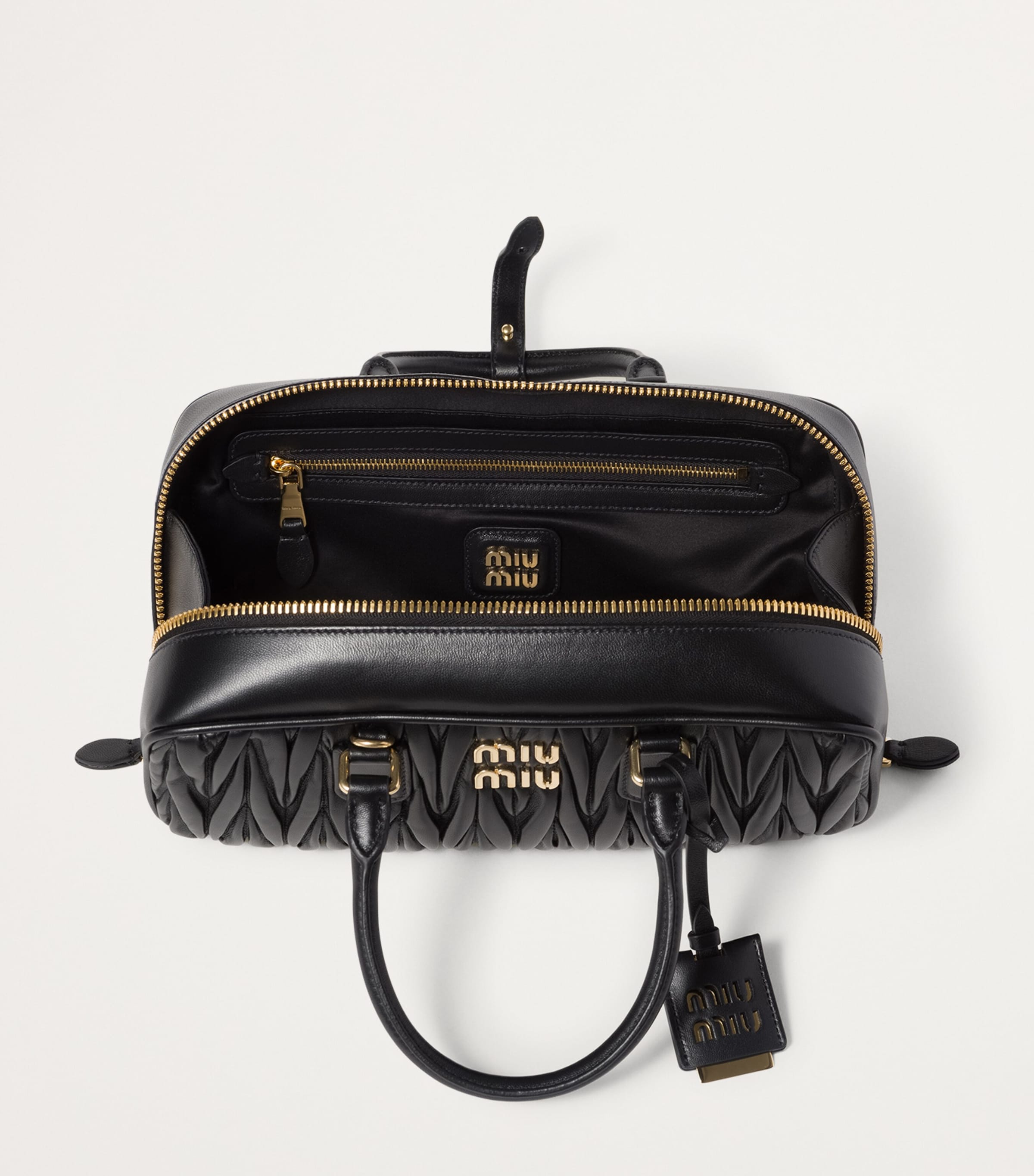 Matelassé Leather Arcadie Top-Handle Bag F0002 Image 4