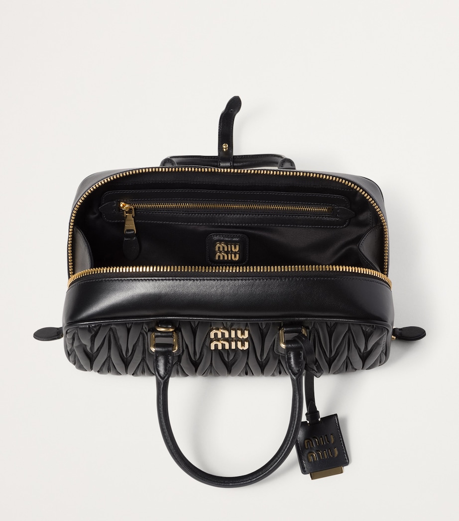 Matelassé Leather Arcadie Top-Handle Bag F0002 Image 4