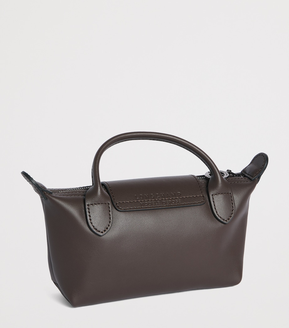 Longchamp Extra-Small Leather Le Pliage Xtra Pouch Moka Image 3