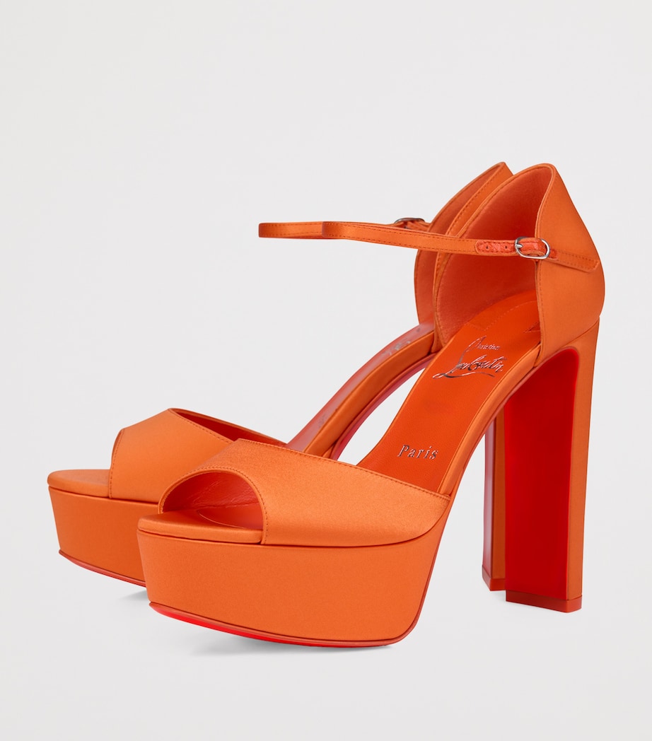 Sandaloo Silk Platform Sandals 130 O411 Image 4