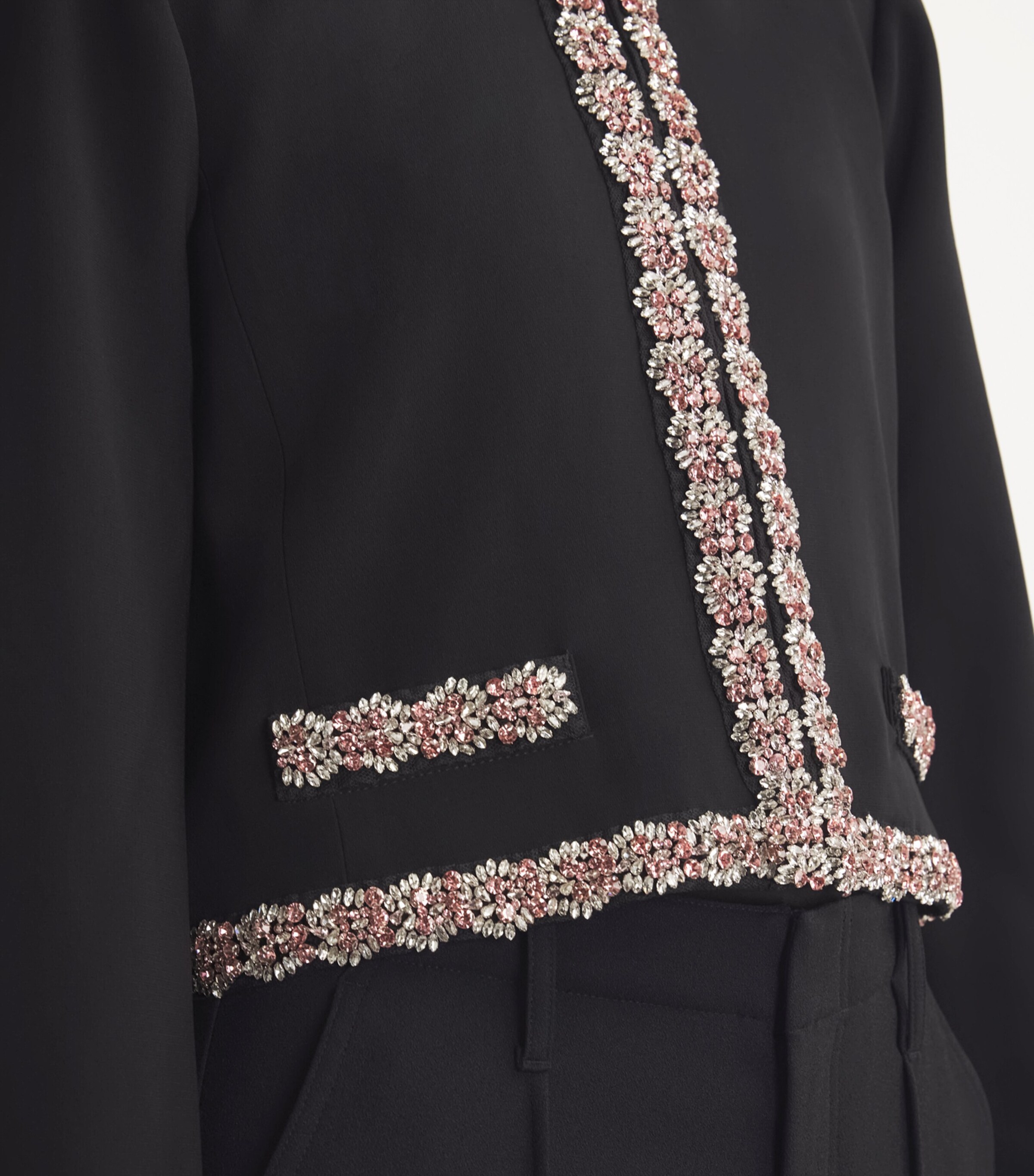 Cinq A Sept Womens Embellished Penelope Jacket Black/multi Image 6