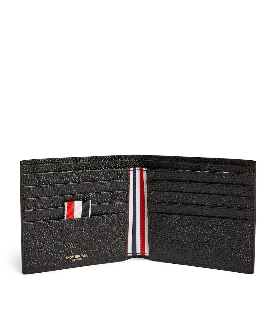 Grained Leather Bifold Wallet BLACK Image 3