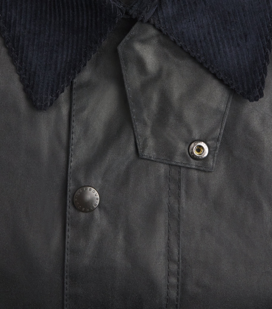 Waxed Beaufort Jacket NAVY Image 11