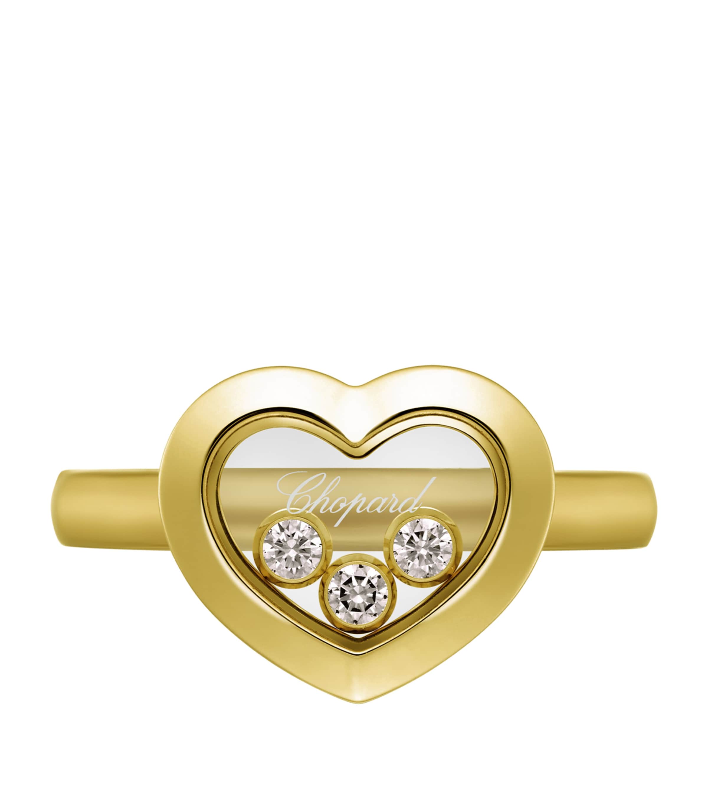 Yellow Gold and Diamond Happy Diamonds Icons Ring Image 3