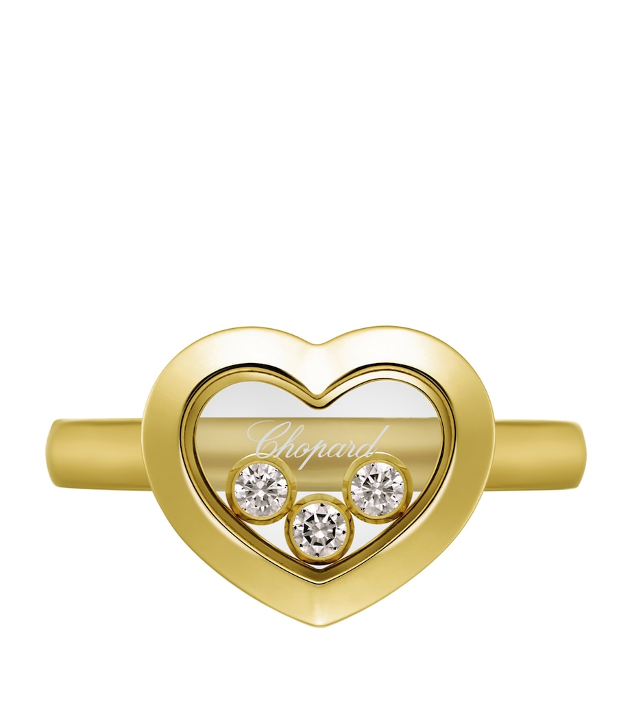 Yellow Gold and Diamond Happy Diamonds Icons Ring Image 3