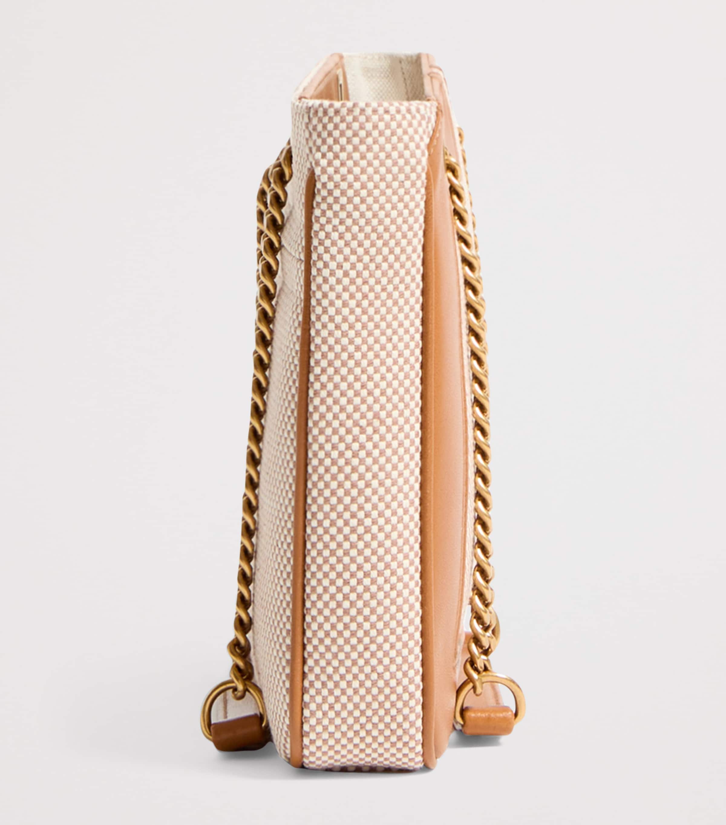 Small Canvas and Leather Viva Superstar Tote Bag 9QR Image 5