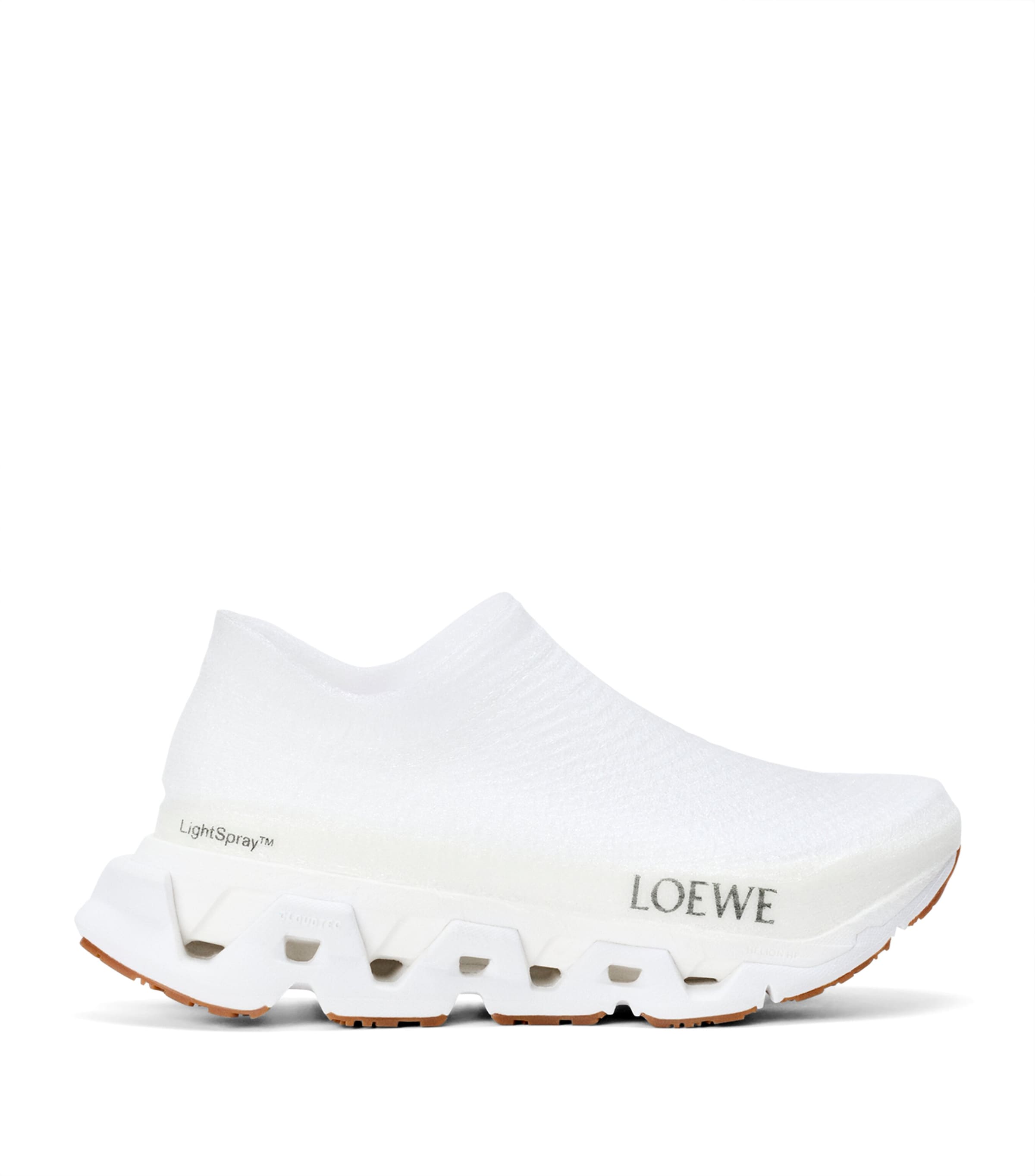LOEWE Mens x On Lightspray Cloudmonster Sneakers White/silver Image 1